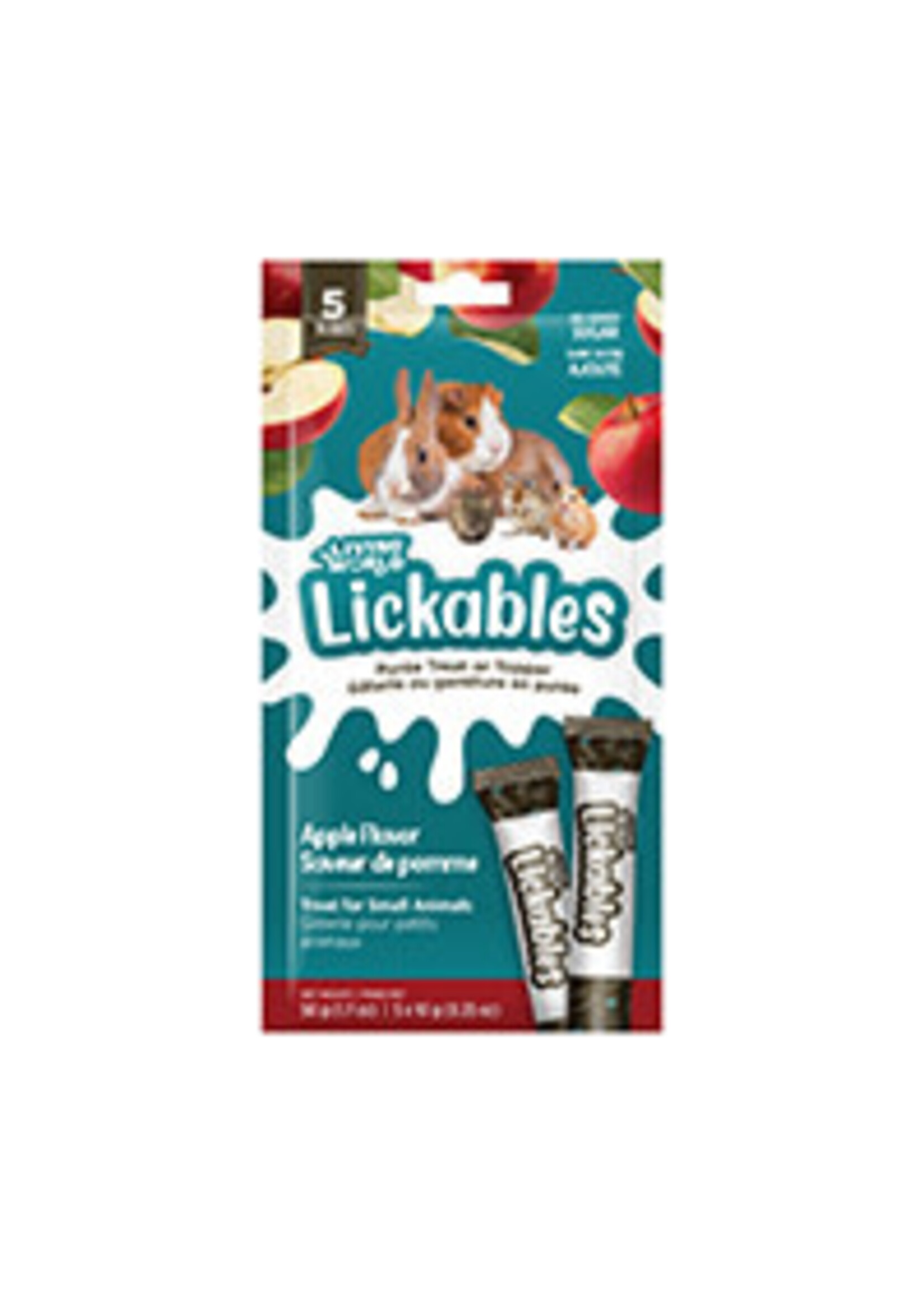 LIVING WORLD LIVING WORLD GATERIE POUR RONGEUR LICKABLE POMME 5 TUBES/10G