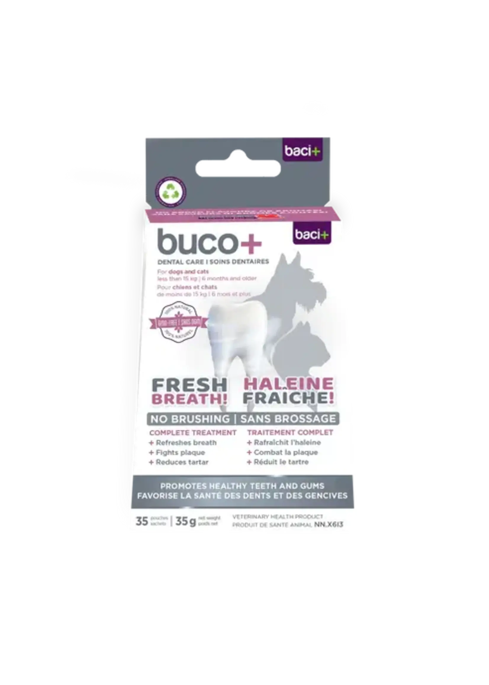 BACI BACI + BUCO+ 100MG  POUR CHAT ET PETIT CHIEN 35G