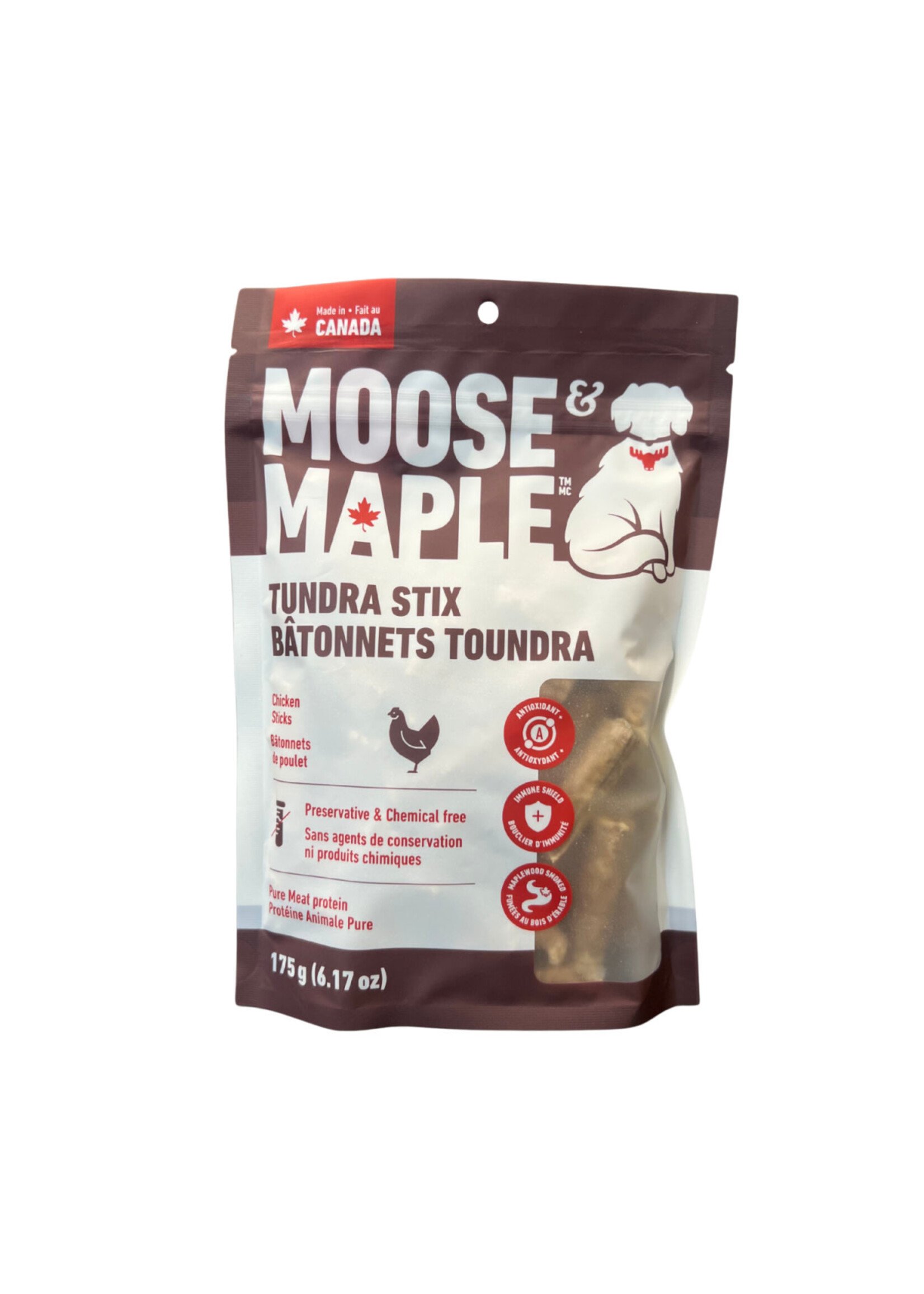 MOOSE & MAPLE MOOSE & MAPLE GÂTERIE POUR CHIENS BÂTONNETS TOUNDRA AU POULET