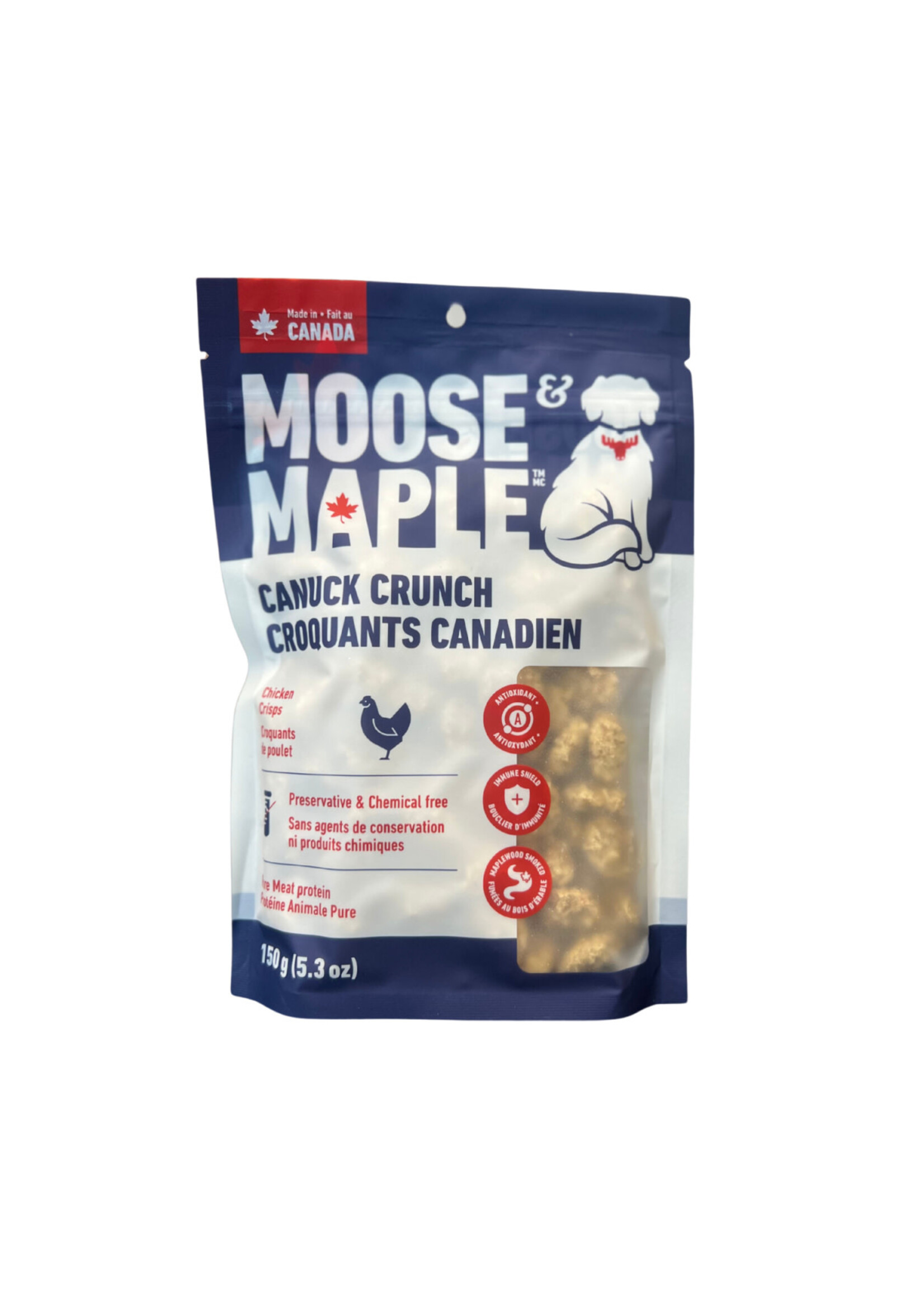 MOOSE & MAPLE MOOSE & MAPLE GÂTERIE POUR CHIENS CROQUANTS CANADIEN AU POULET