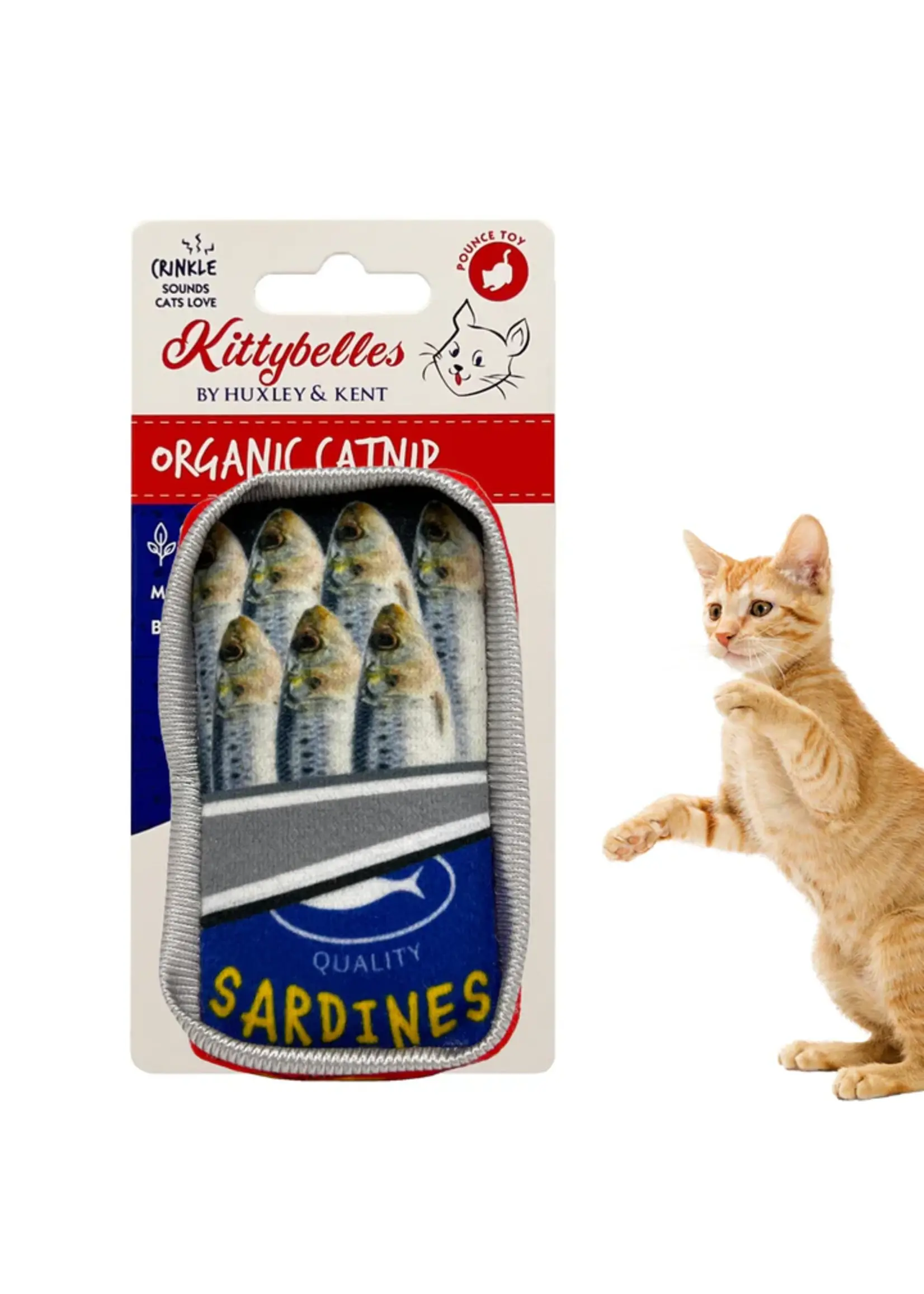 HUXLEY & KENT JOUET POUR CHAT BOÎTE DE CONSERVE DE SARDINE