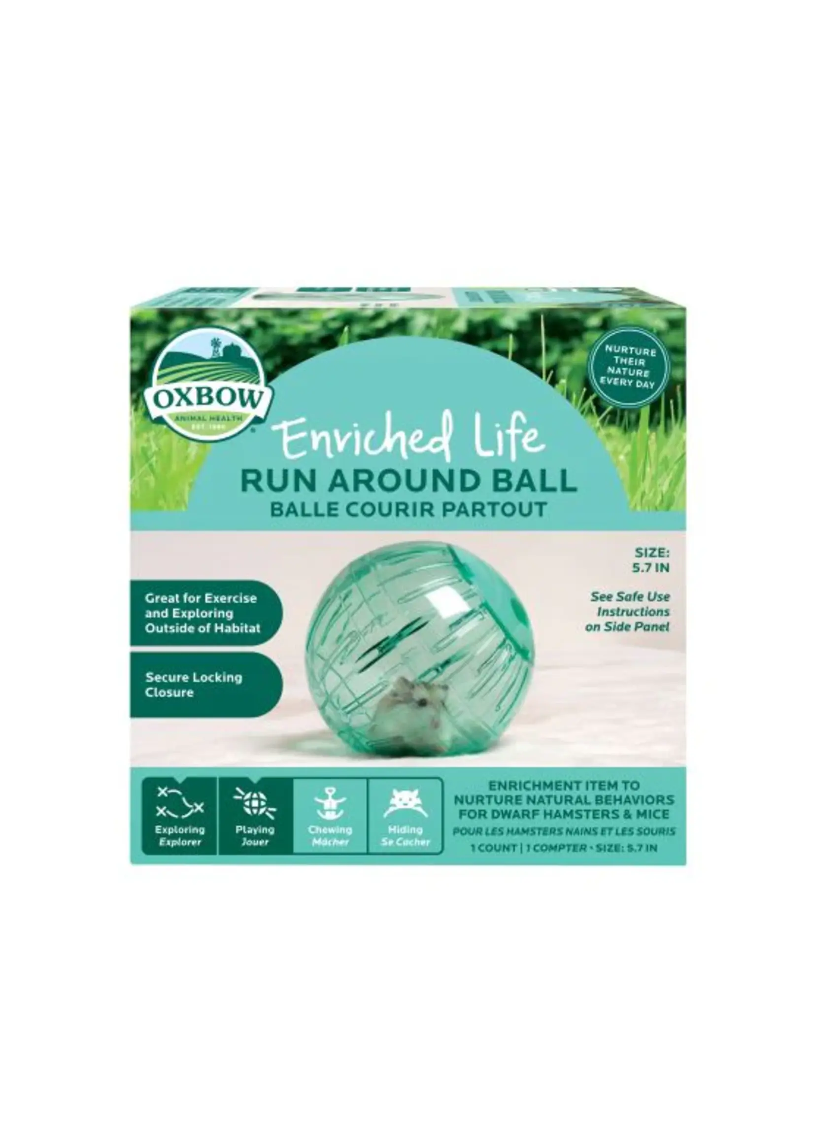 OXBOW OXBOW JEU EXERCISE RONGEUR BALLE COURIR PARTOUT