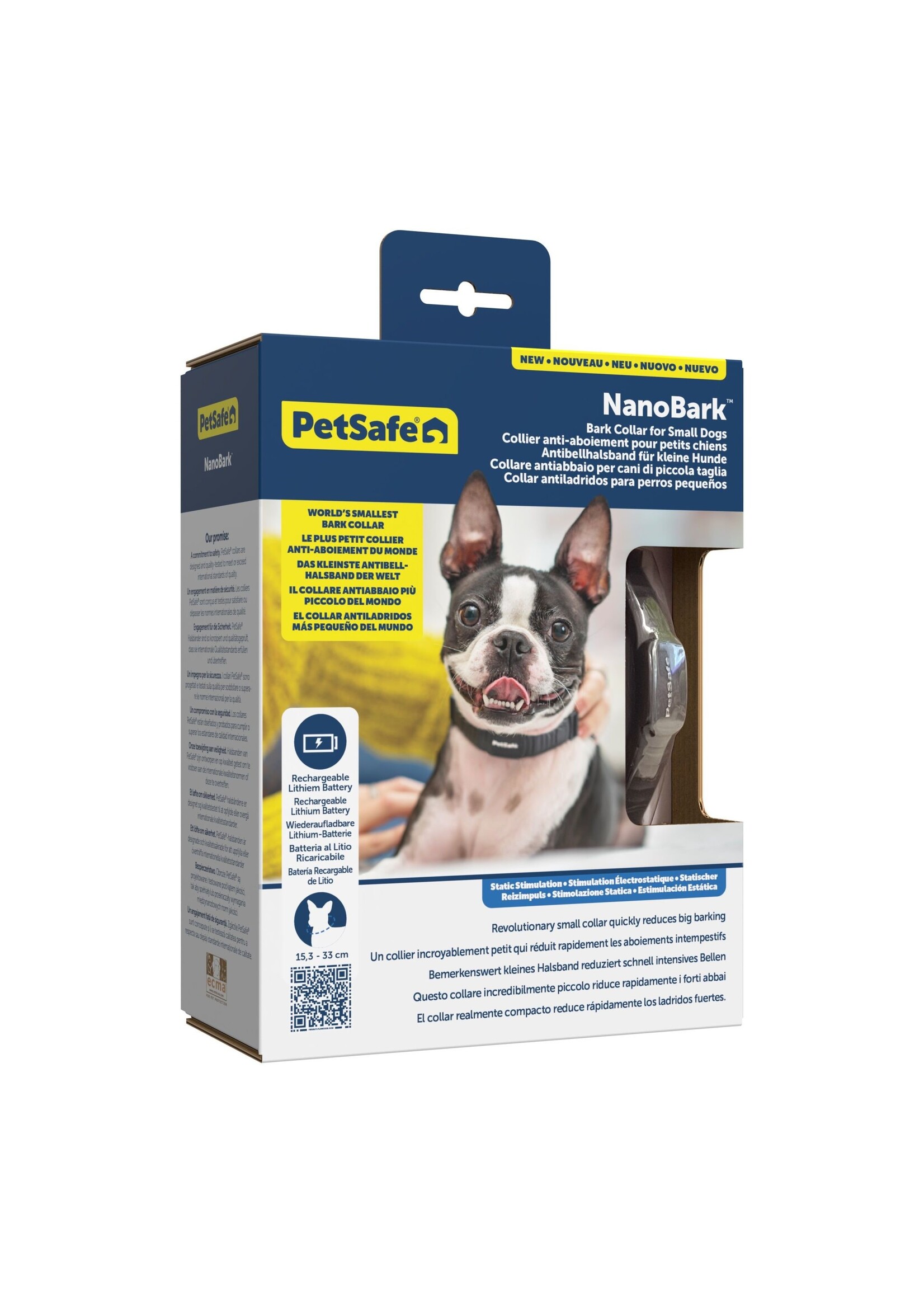 PET SAFE PETSAFE COLLIER ANTI-ABOIEMENTS ELECTROSTATIQUE POUR TRES PETIT CHIEN