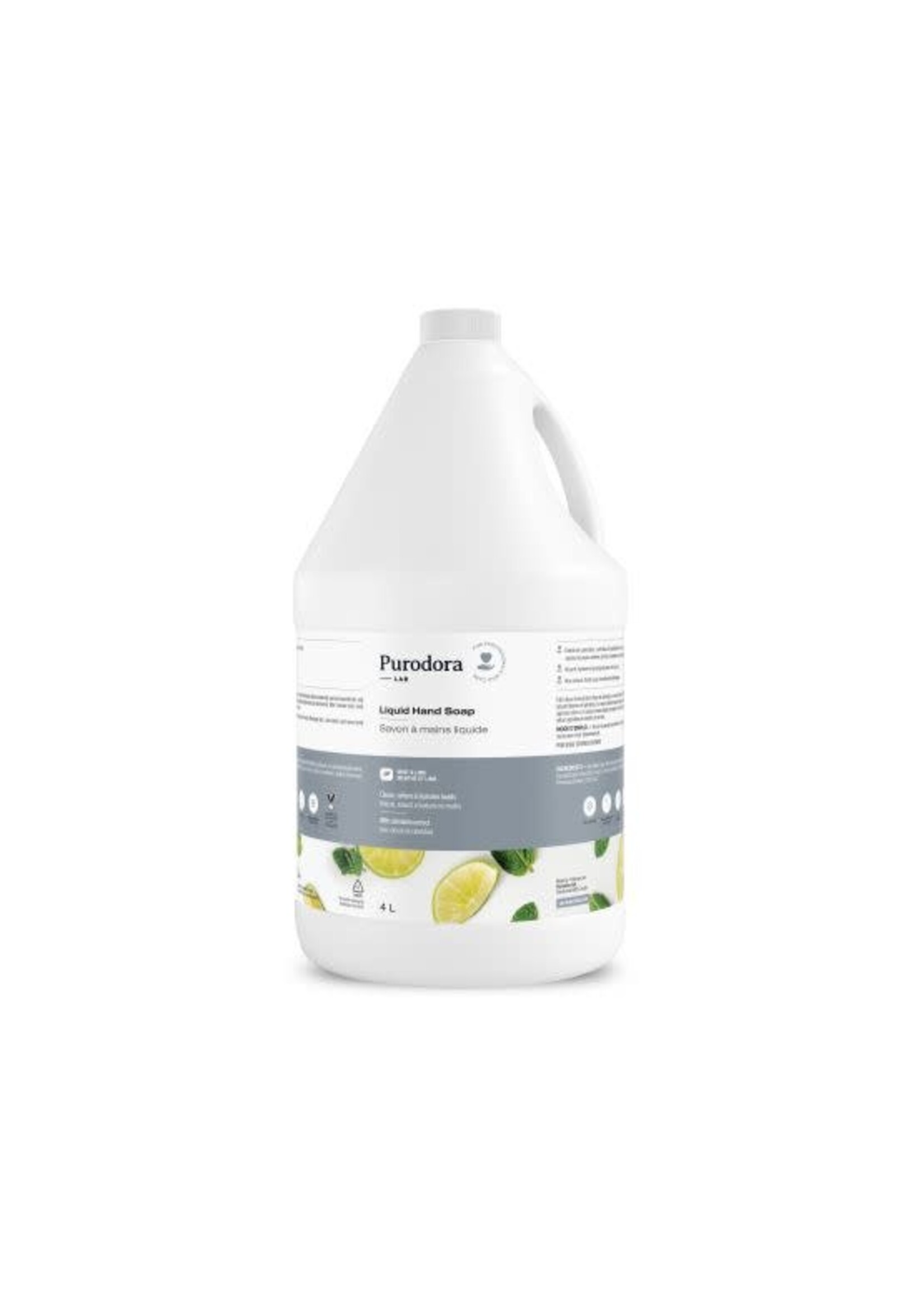 PURODORA LAB PURODORA LAB SAVON A MAIN MENTHE ET LIME 4 LITRES