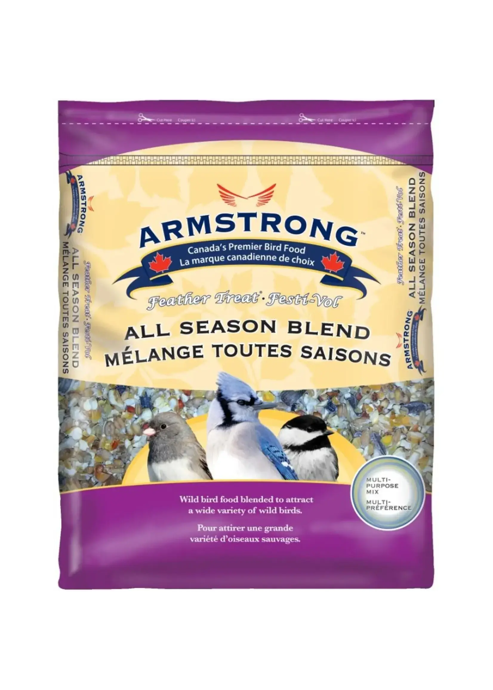 ARMSTRONG GRAINS POUR OISEAUX SAUVAGE SAISON 15 KG