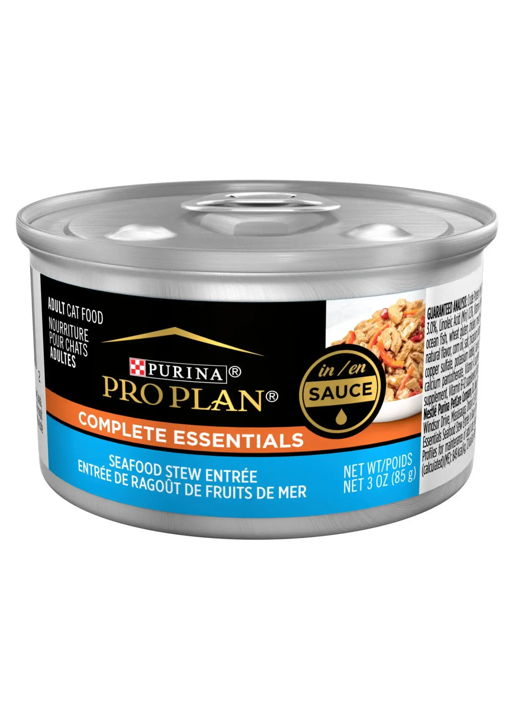 PRO PLAN PRO PLAN CHAT NOURRITURE HUMIDE RAGOUT DE FRUITS DE MER 85G