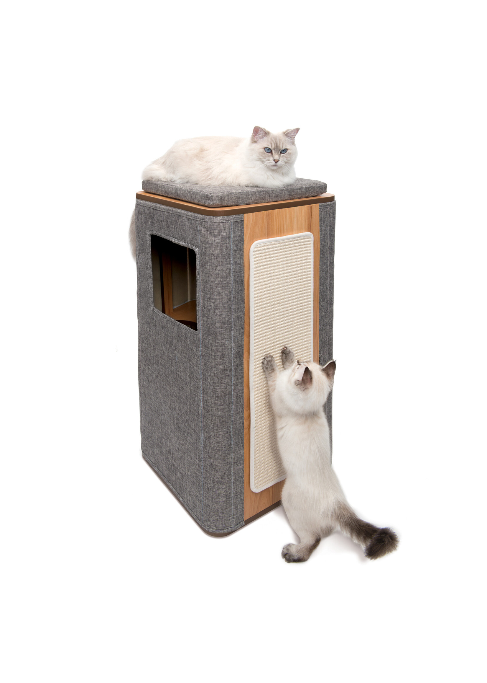 CATIT CATIT VESPER MEUBLE CONDO POUR CHAT 42,5 X 42,5 X87,5 CM(17 X 17 X 34 PO)