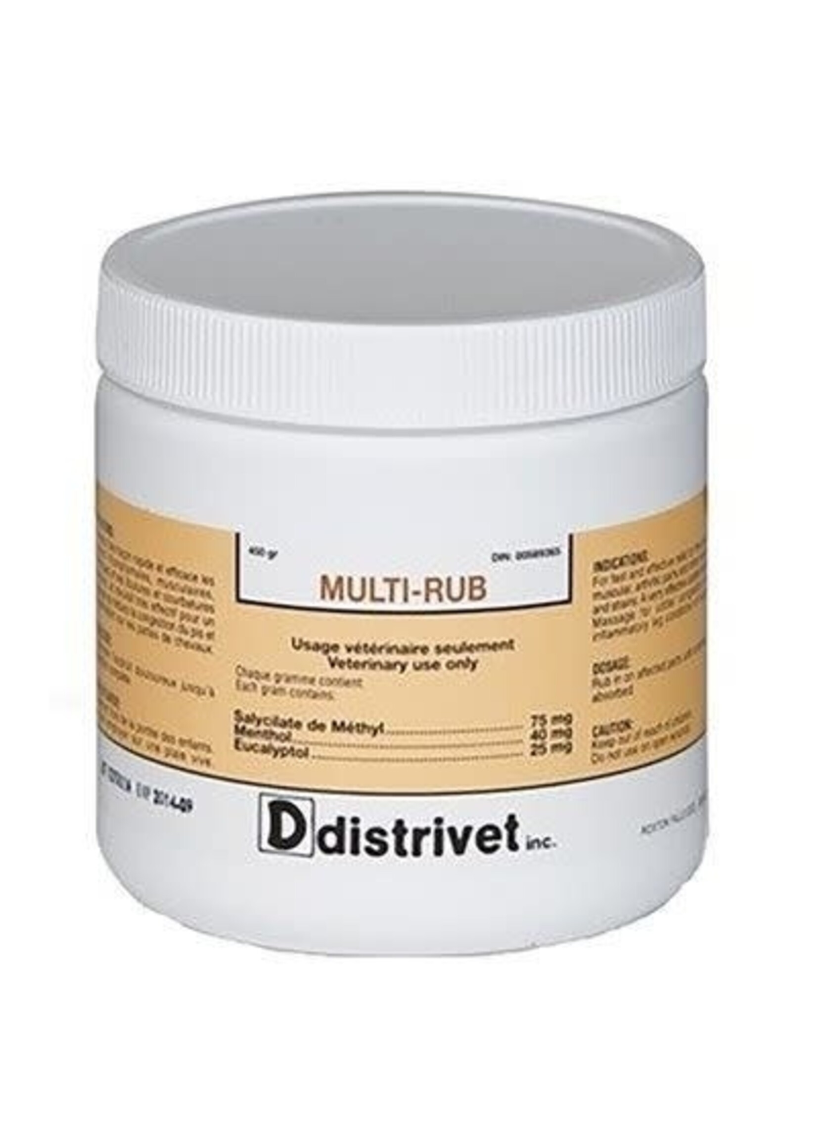 DISTRIVET MULTI-RUB ONGUENT MUSCULAIRE 450G
