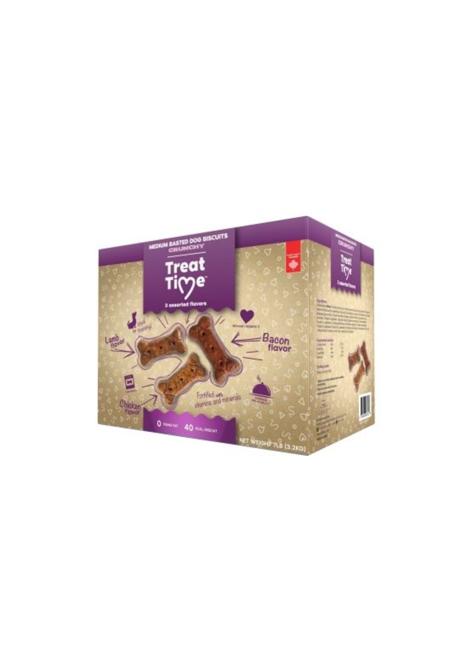 TREAT TIME TREAT TIME BISCUITS  MOYEN ENROBÉ 7 LBS