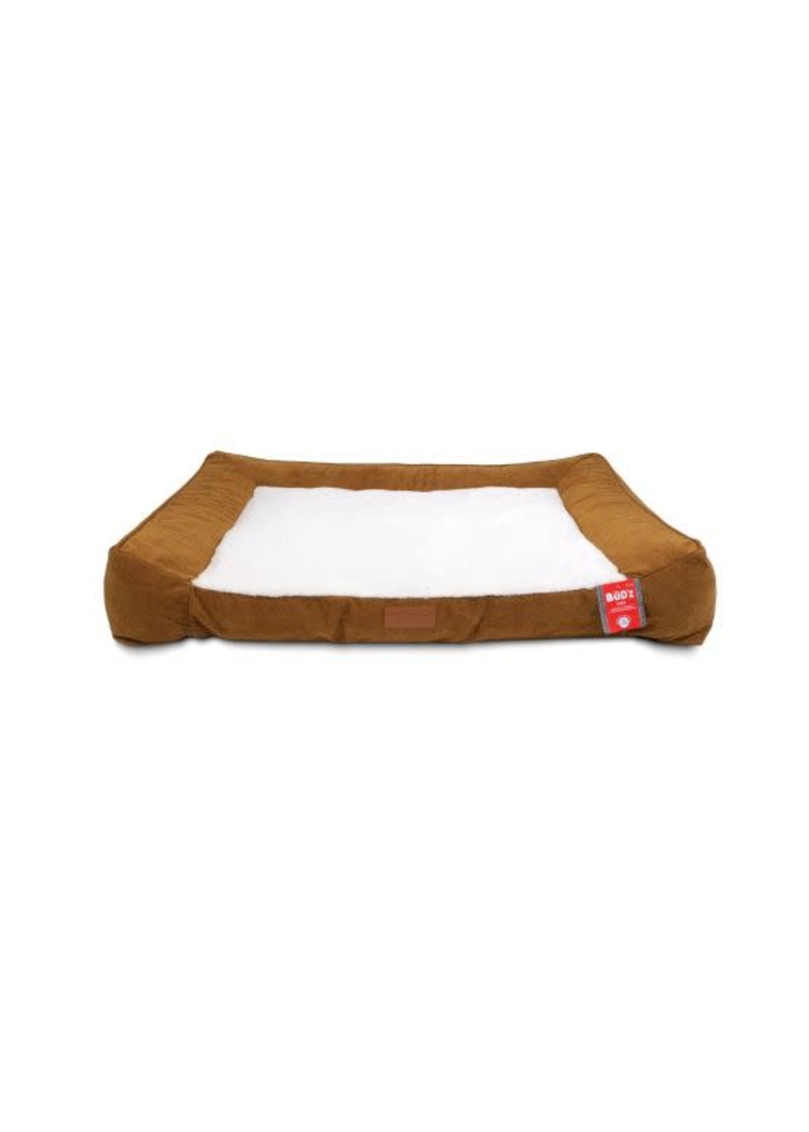 BUD'Z BUD'Z LIT EN MOUSSE MEMOIRE ZEPHYR BRUN CLAIR TRES GRAND