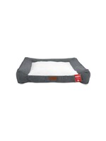 BUD'Z BUD'Z LIT EN MOUSSE MEMOIRE ZEPHYR GRIS GRAND