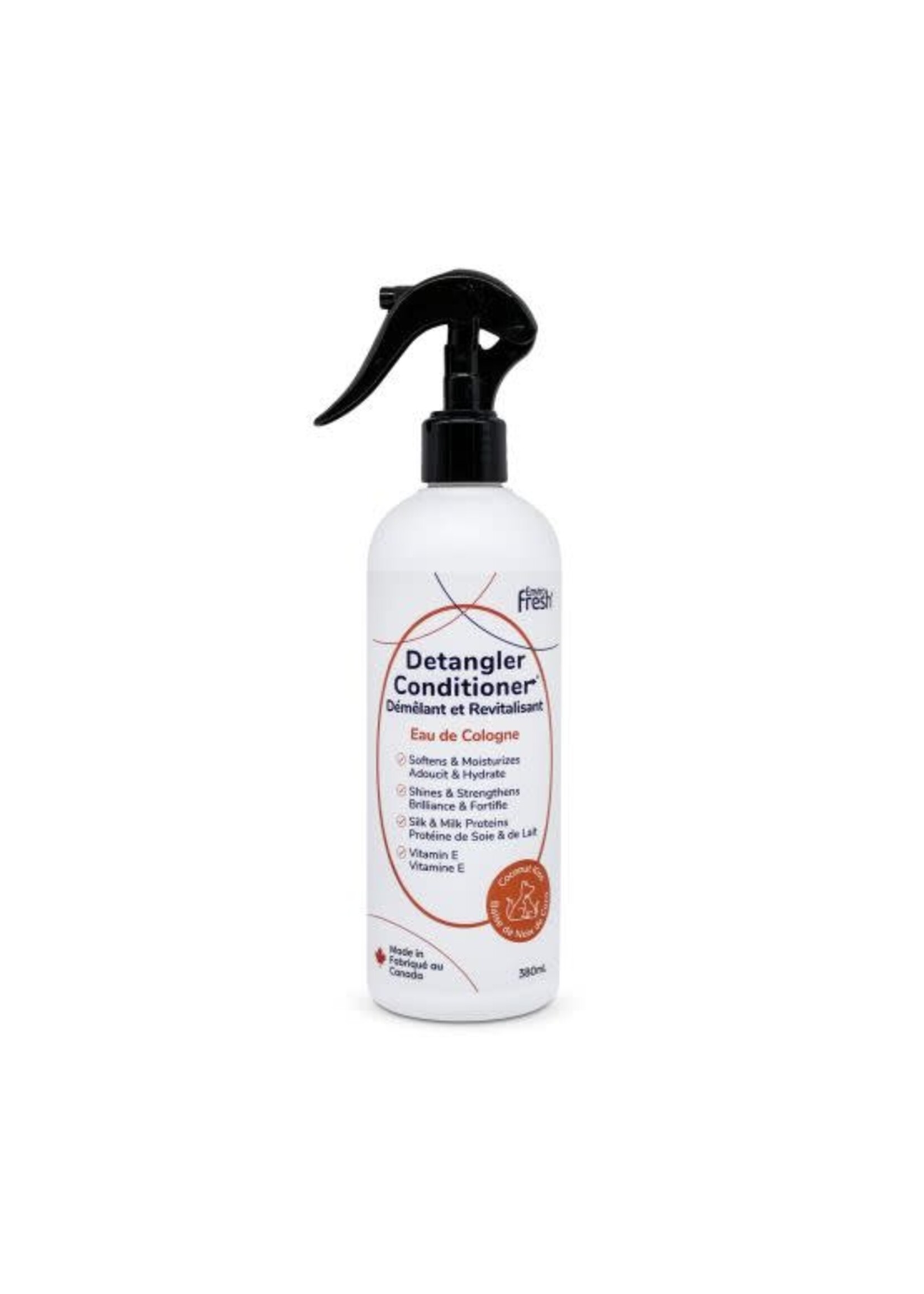 ENVIROFRESH APRES-SHAMPOING POUR CHIEN DEMELANT BAISER A LA NOIX DE COCO 380 ML