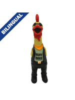 MULTIPET JOUET POUR CHIEN  POULET EN LATEX BIKER 11''