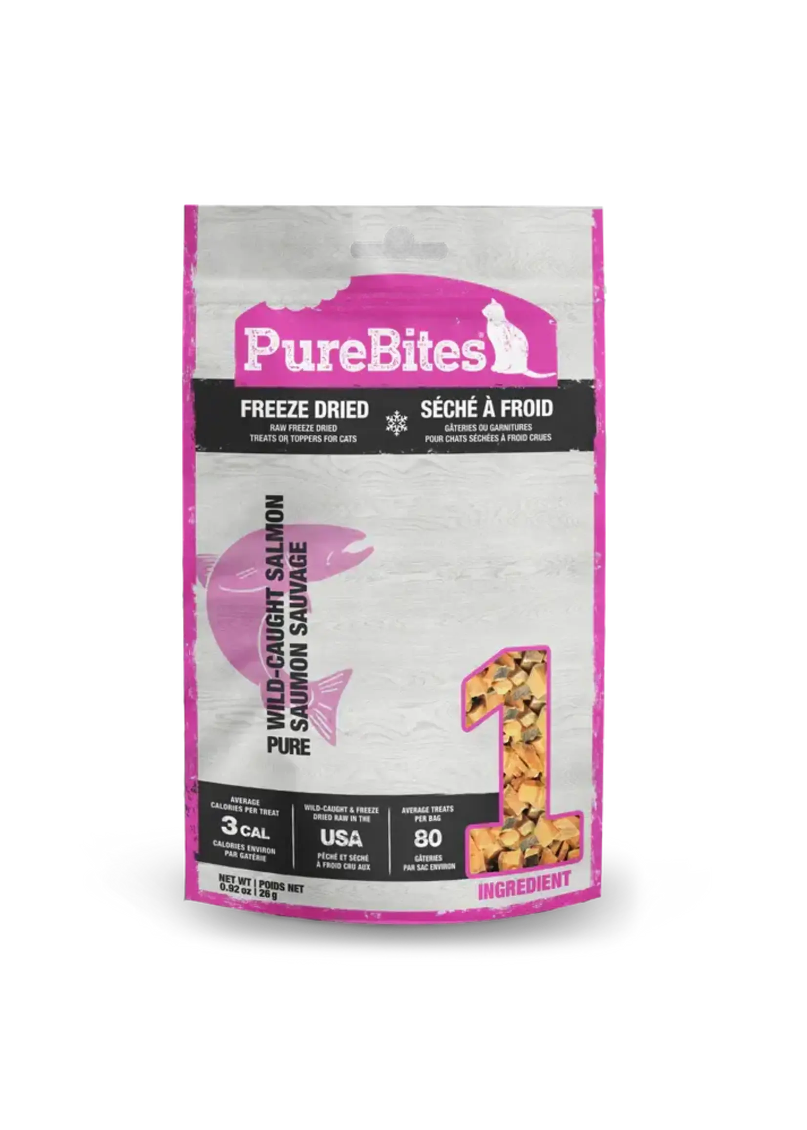 PUREBITES PUREBITES GATERIE POUR CHAT SAUMON 11 G