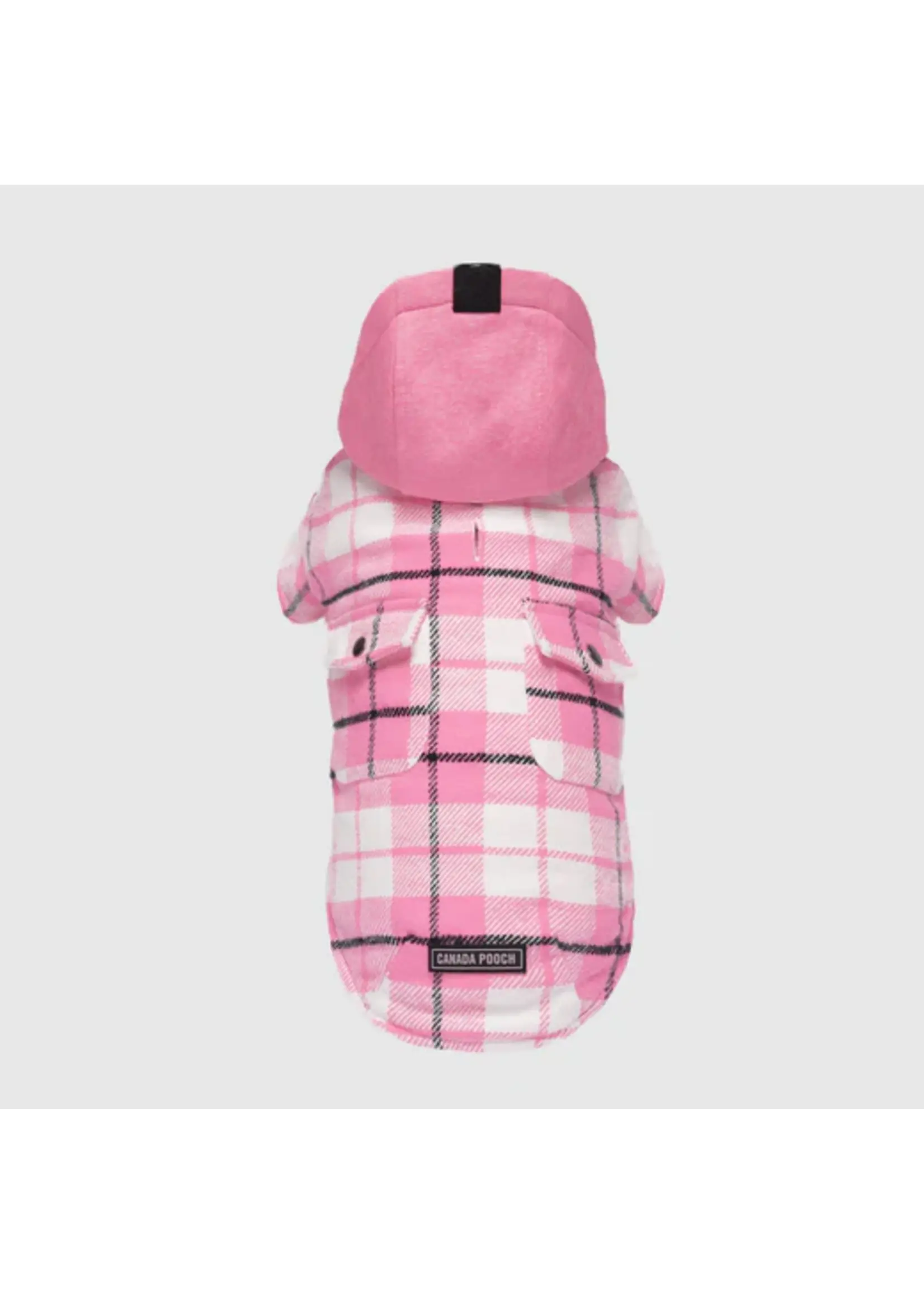 CANADA POOCH JACKET A CARREAU ROSE