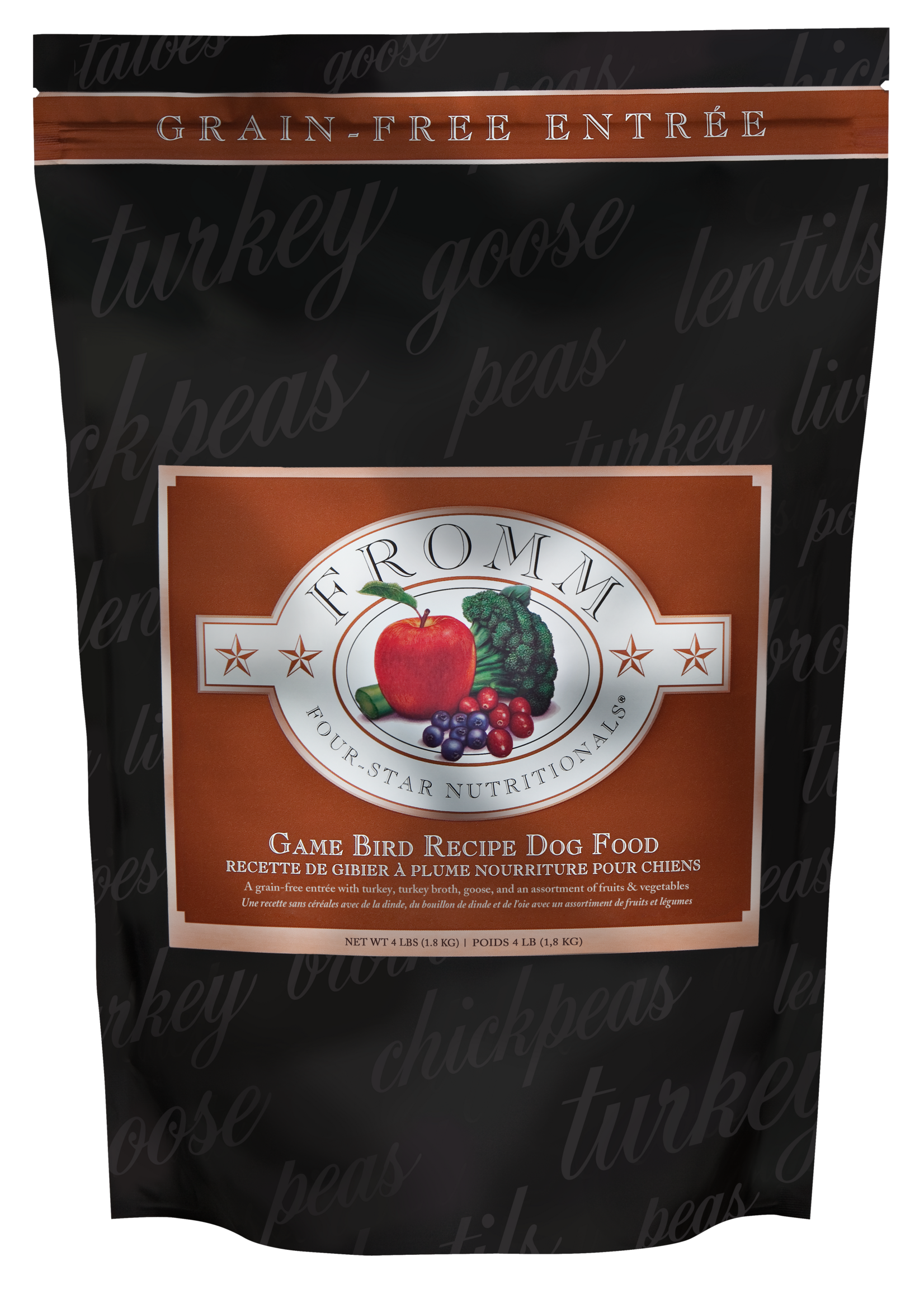 FROMM FROMM CHIEN FOUR STAR GIBIER A PLUME SANS GRAINS  1.8 KG