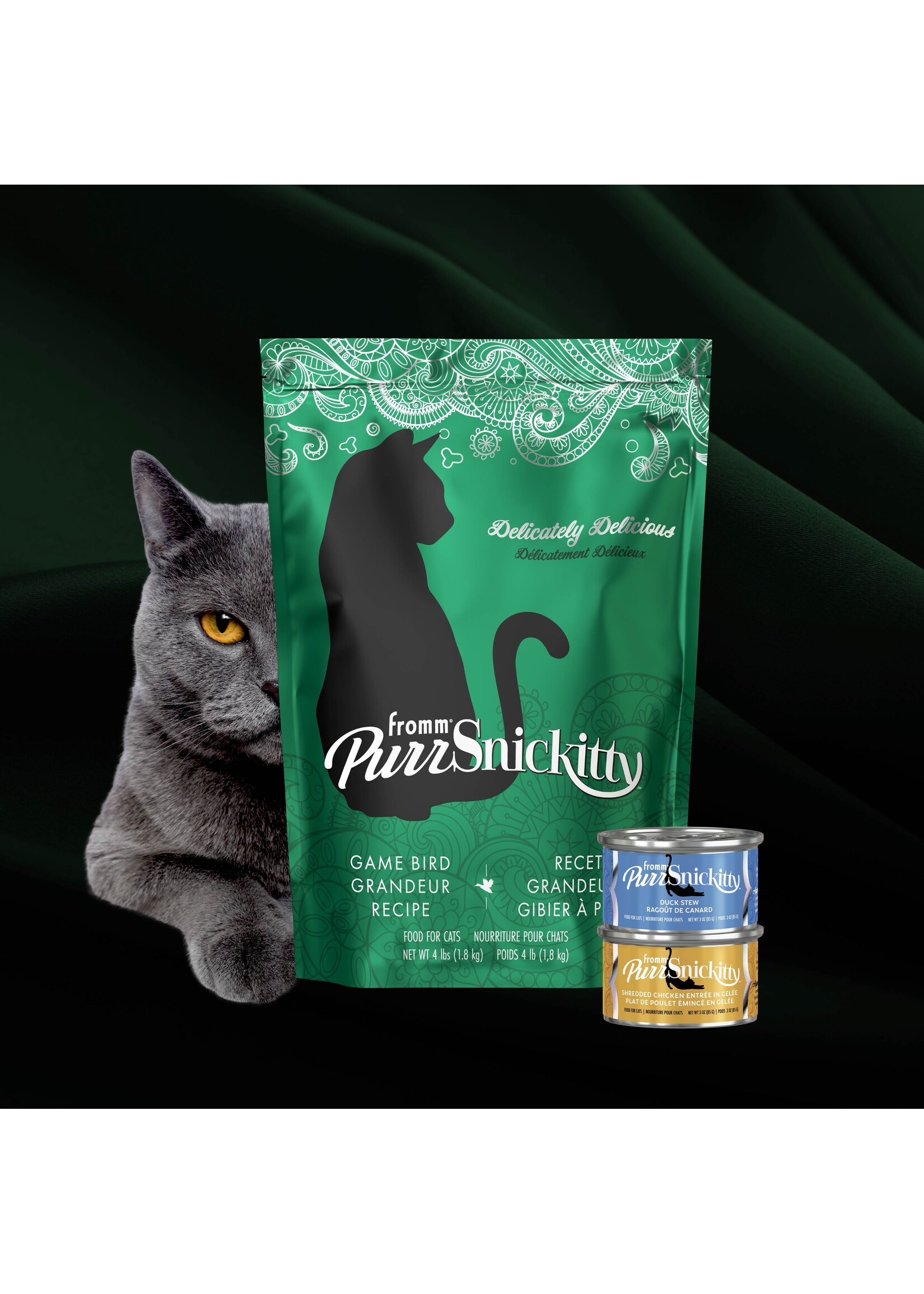 FROMM FROMM PURRSNICKITTY CHAT RECETTE GIBIER A PLUME