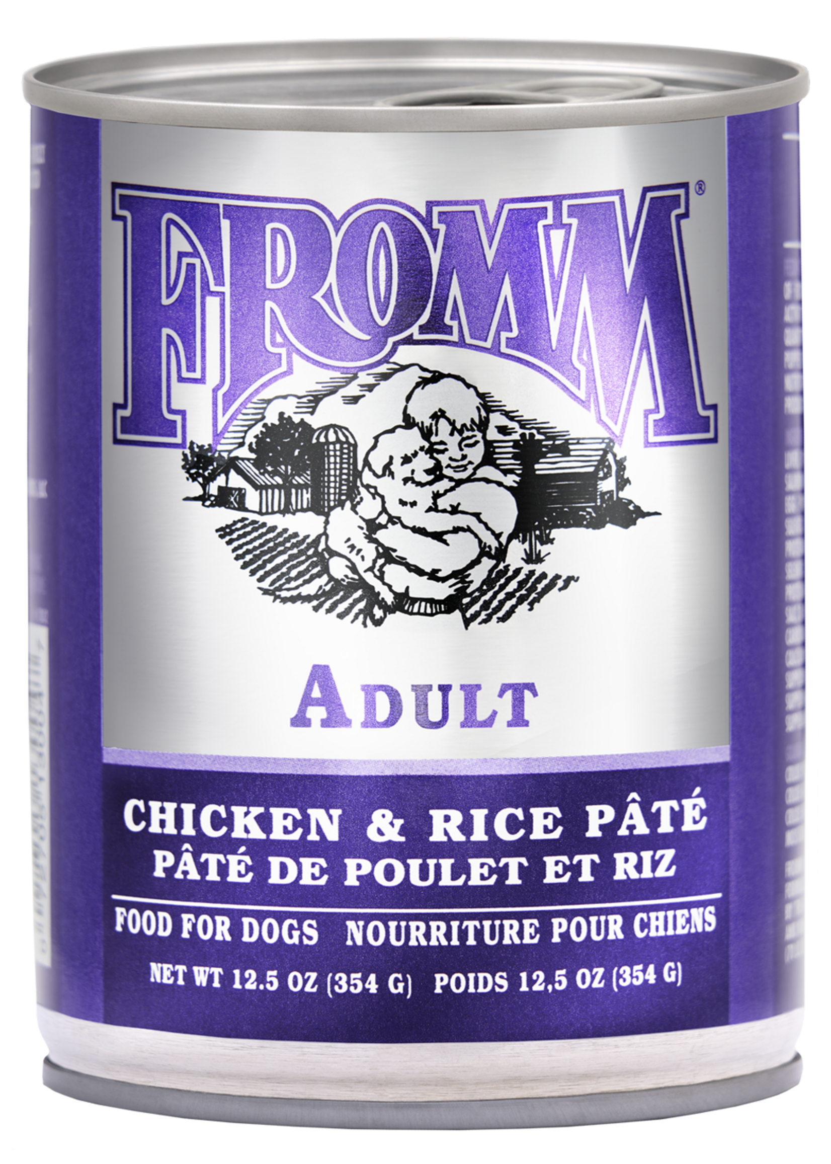 FROMM FROMM CLASSIC NOURRITURE HUMIDE POUR CHIEN  POULET & RIZ 12.5 OZ