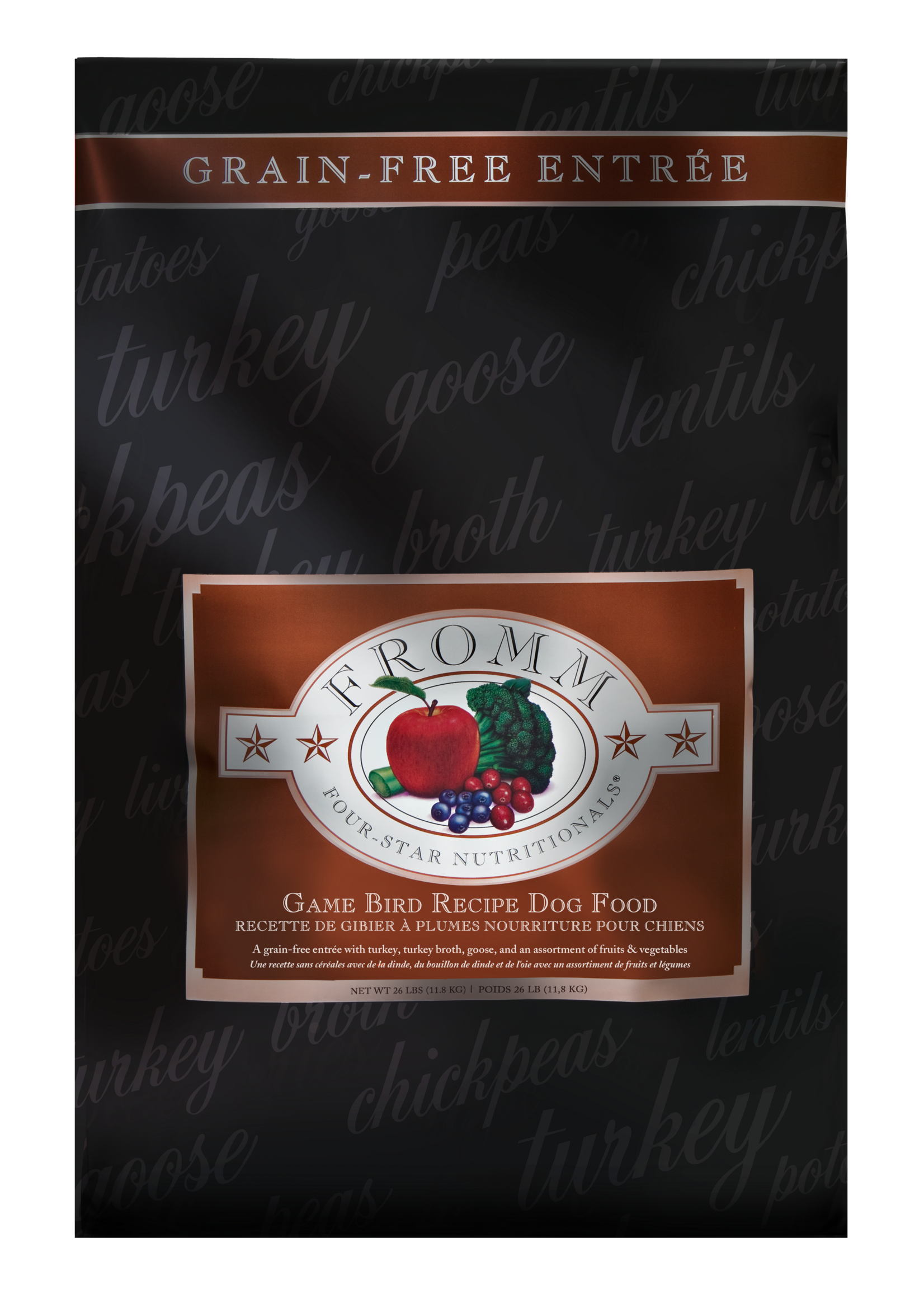 FROMM FROMM CHIEN FOUR STAR GIBIER A PLUME SANS GRAINS  11.8 KG