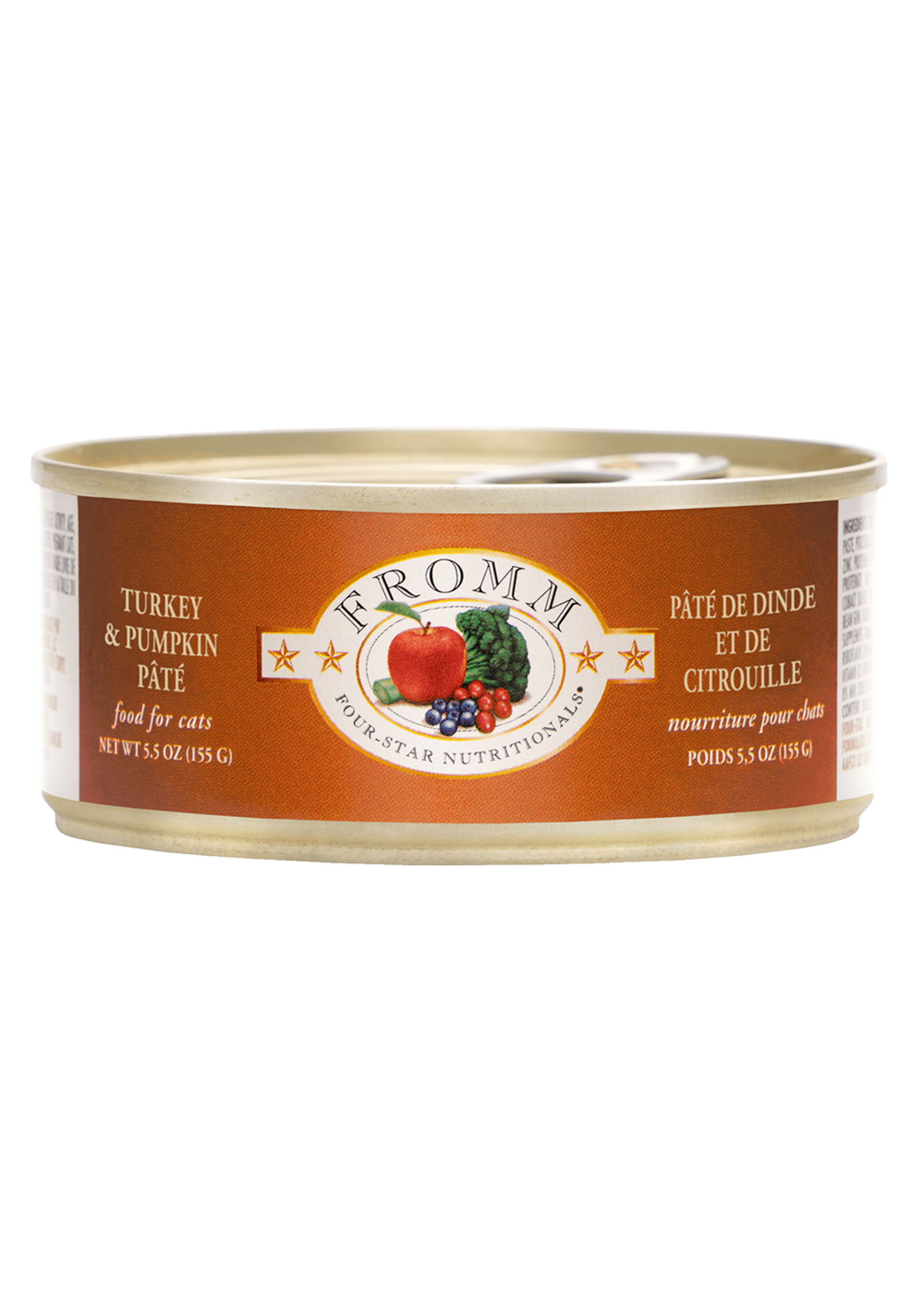 FROMM FROMM CHAT FOUR STAR NOURRITURE HUMIDE DINDE ET CITROUILLE 5.5 OZ