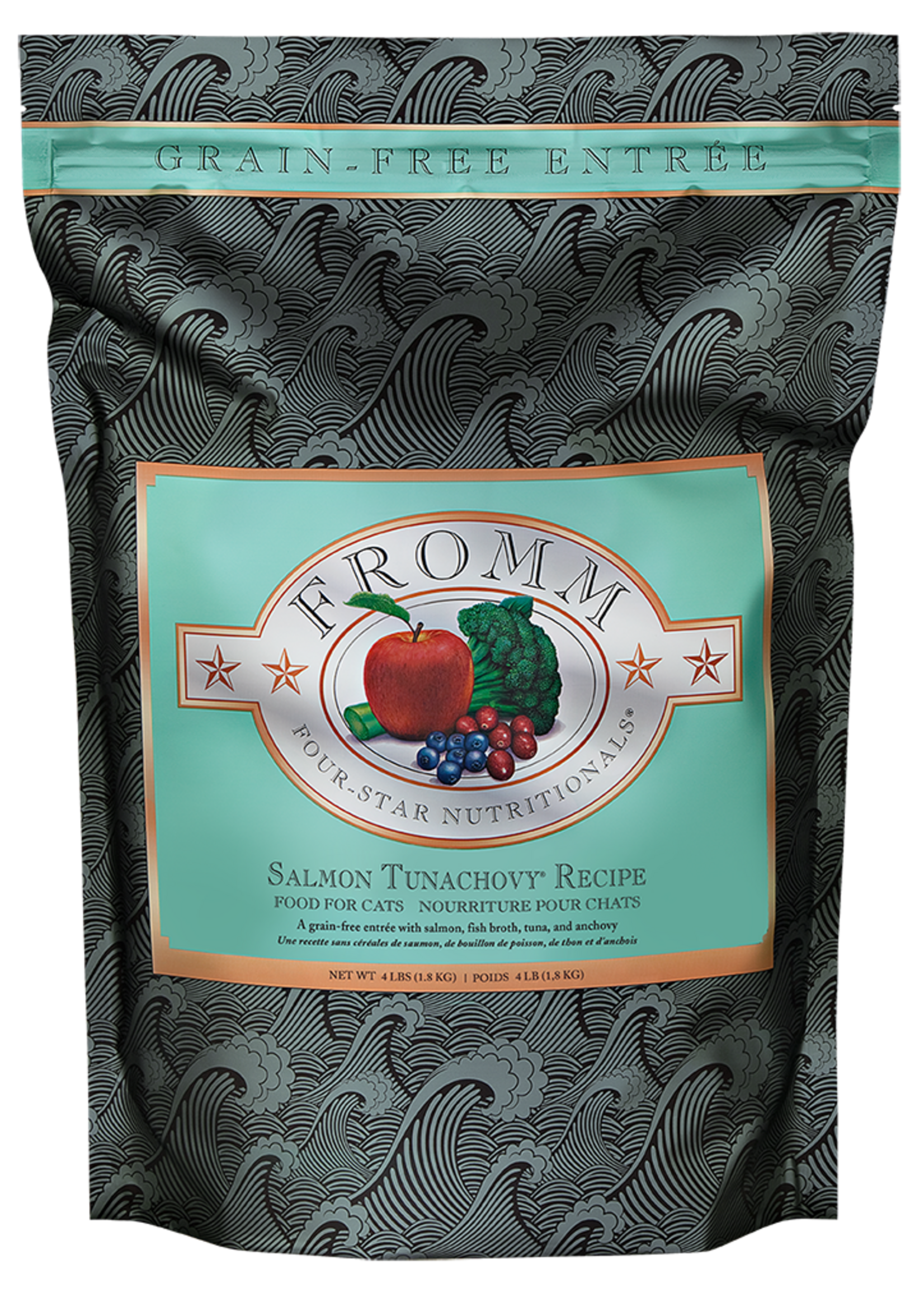 FROMM FROMM CHAT FOUR STAR SAUMON TUNACHOVY SANS GRAINS