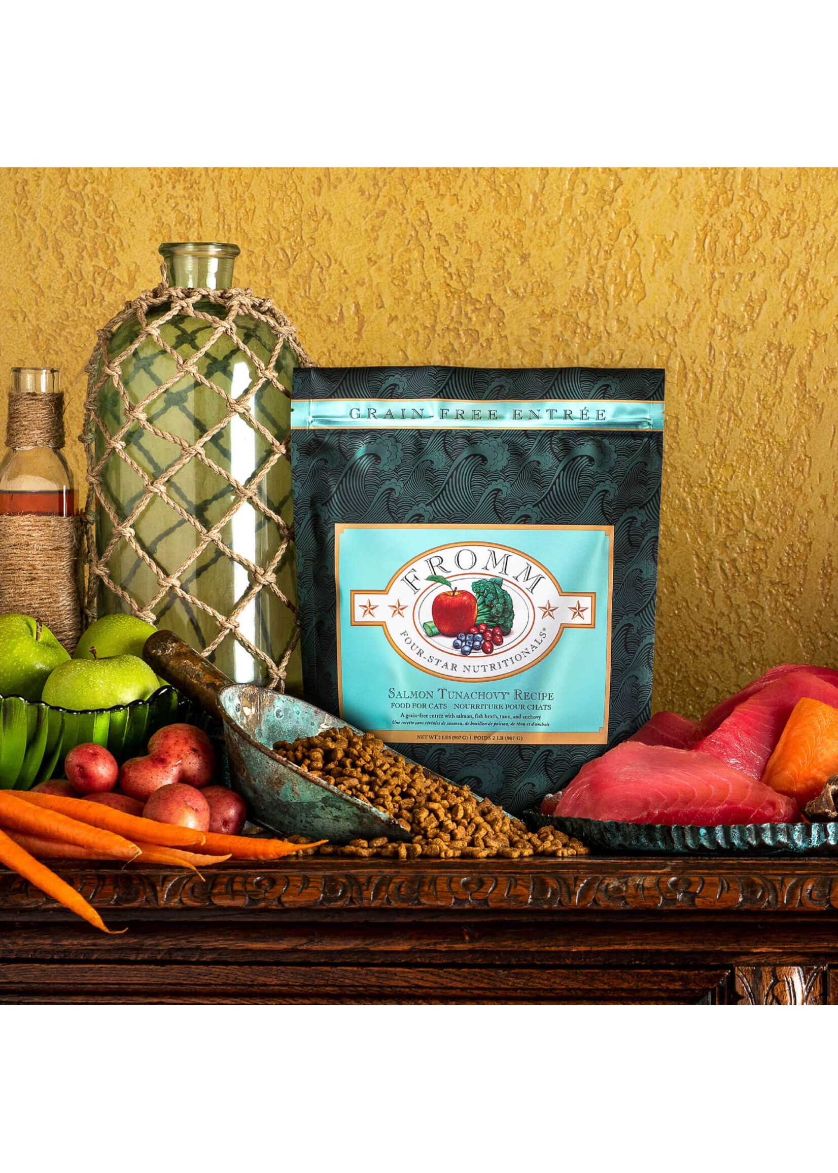 FROMM FROMM CHAT FOUR STAR SAUMON TUNACHOVY SANS GRAINS