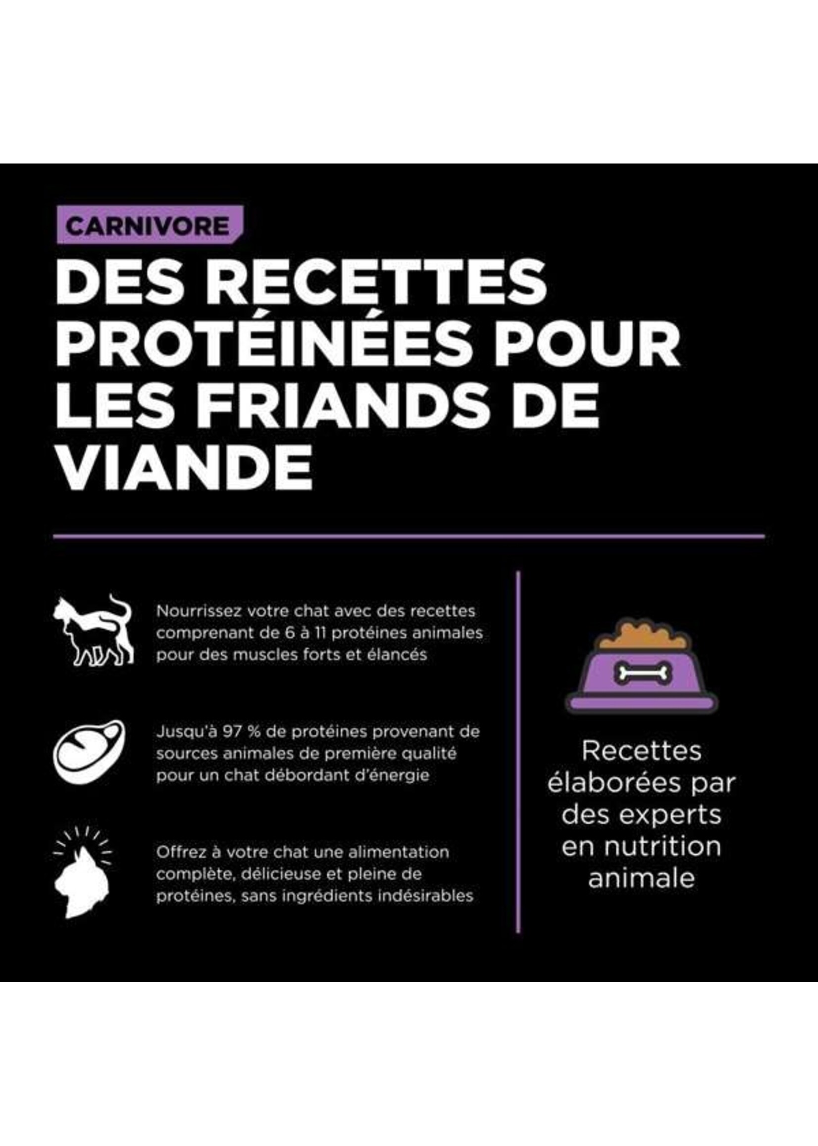 GO! SOLUTIONS GO! SOLUTION CARNIVORE CHAT POULET-CANARD-DINDE SANS GRAINS