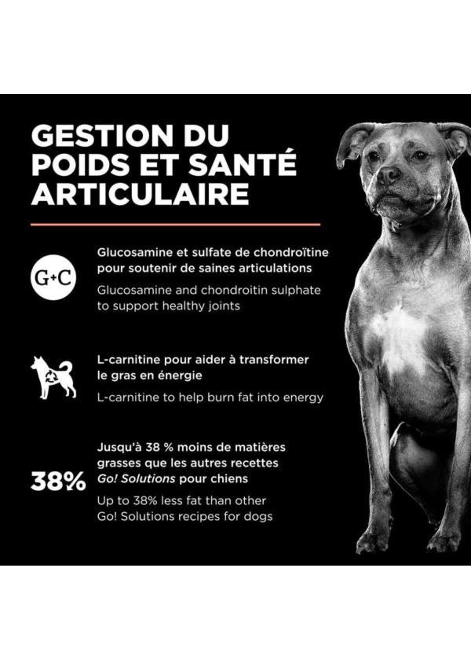 GO! SOLUTIONS GO! SOLUTION CHIEN CONTROLE DU POIDS ET ARTICULATIONS SANS GRAINS SAUMON
