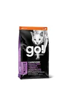 GO! SOLUTIONS GO! SOLUTION CARNIVORE CHAT POULET-CANARD-DINDE SANS GRAINS
