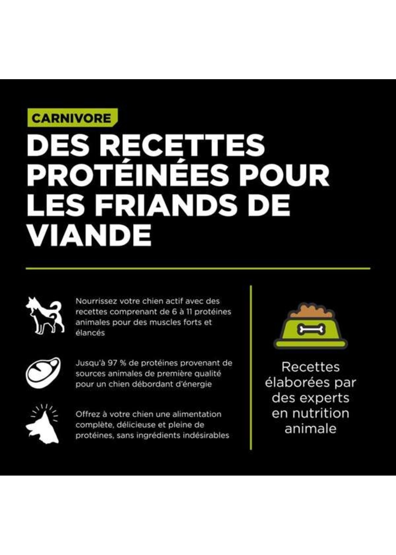 GO! SOLUTIONS GO! SOLUTION CARNIVORE CHIOT POULET/DINDE/CANARD SANS GRAINS