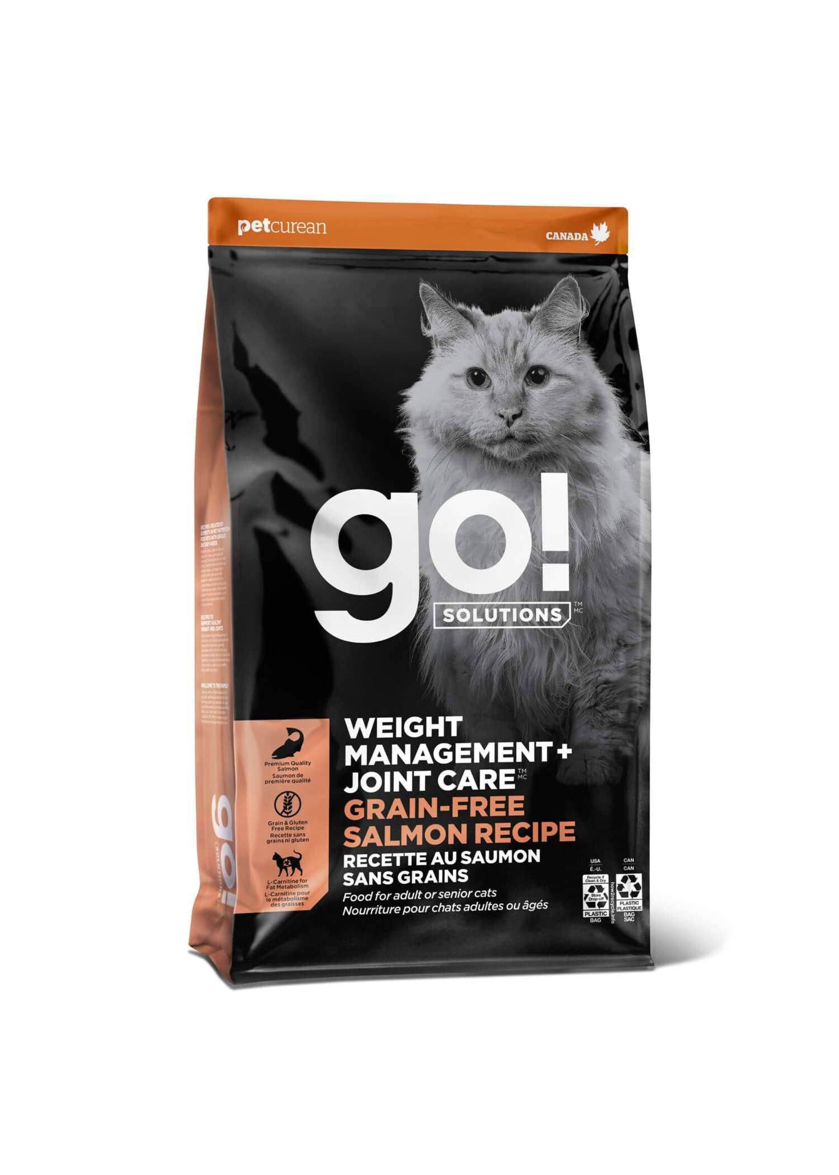 GO! SOLUTIONS GO! SOLUTION CHAT CONTROLE POIDS ET ARTICULATIONS SANS GRAINS SAUMON