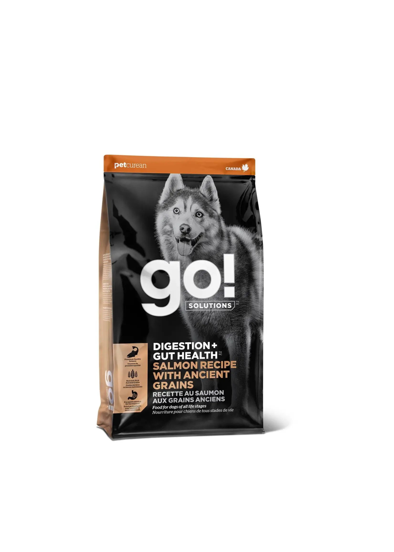 GO! SOLUTIONS GO! SOLUTION CHIEN DIGESTION ET SANTÉ INTESTINALE GRAINS ANCIENS AU SAUMON