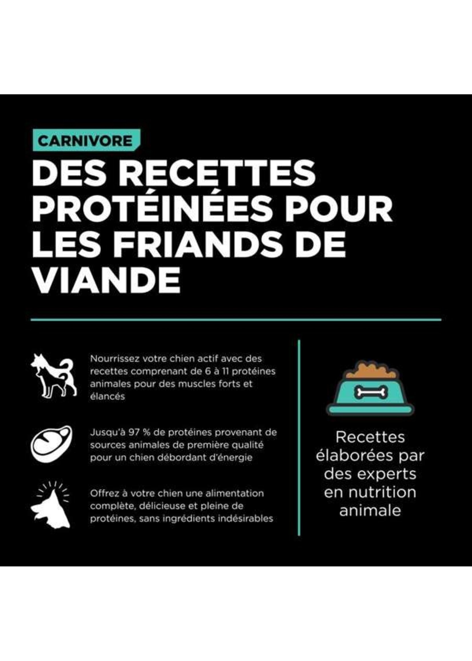 GO! SOLUTIONS GO! SOLUTION CARNIVORE CHIEN ADULTE POULET/DINDE/CANARD SANS GRAINS
