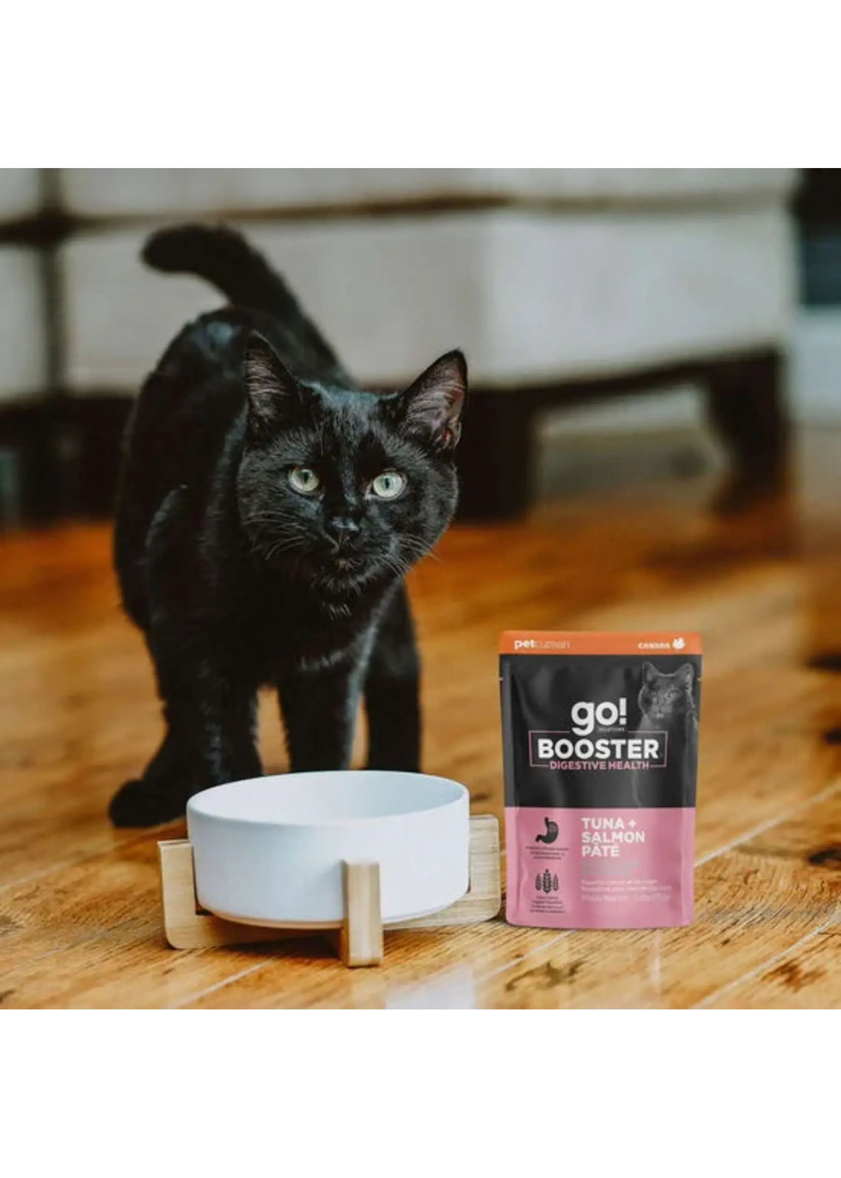 GO! SOLUTIONS GO BOOSTER CHAT DIGESTION PATE DE THON ET SAUMON 2.5OZ