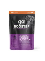 GO! SOLUTIONS GO BOOSTER CHIEN TRANQUILITÉ RAGOUT POULET/SAUMON ET CANARD 2.8OZ