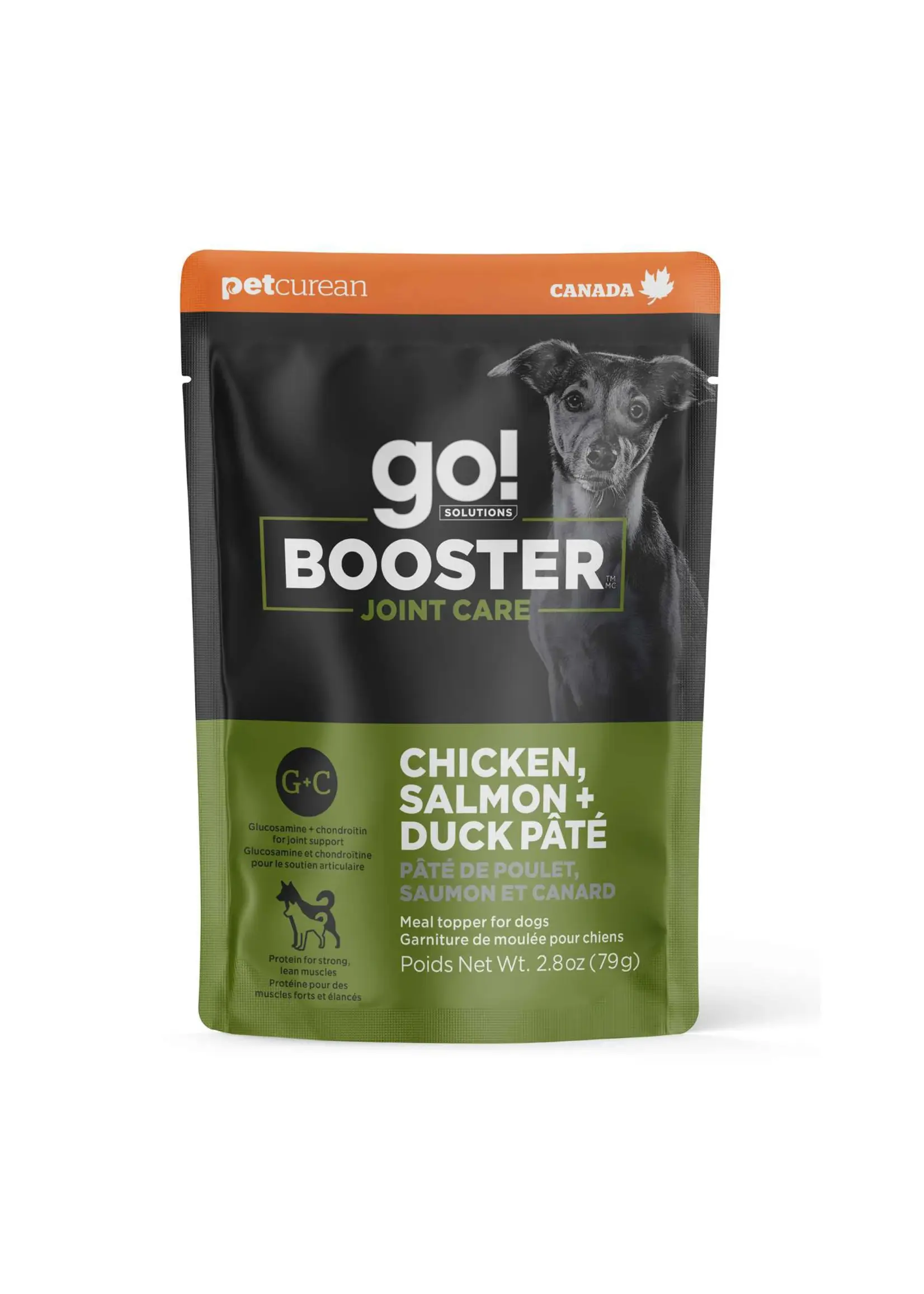 GO! SOLUTIONS GO BOOSTER CHIEN ARTICULATION POULET/SAUMON/CANARD EN PATÉ 2.8OZ