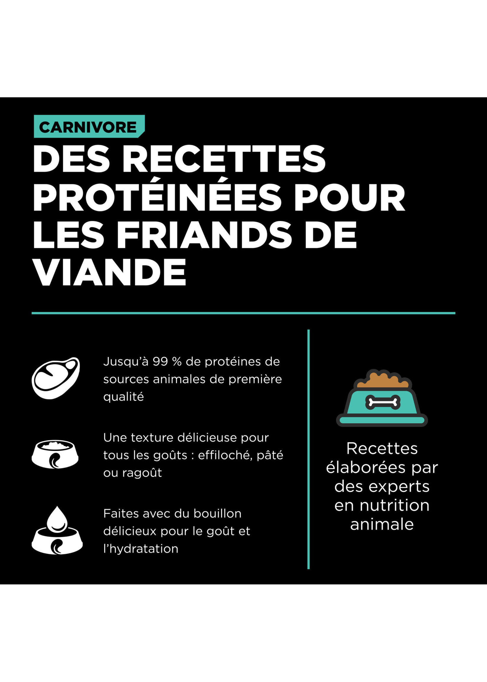 GO! SOLUTIONS GO TETRA PAK CHIEN CARNIVORE POULET/DINDE/CANARD SANS GRAINS 12.5 OZ