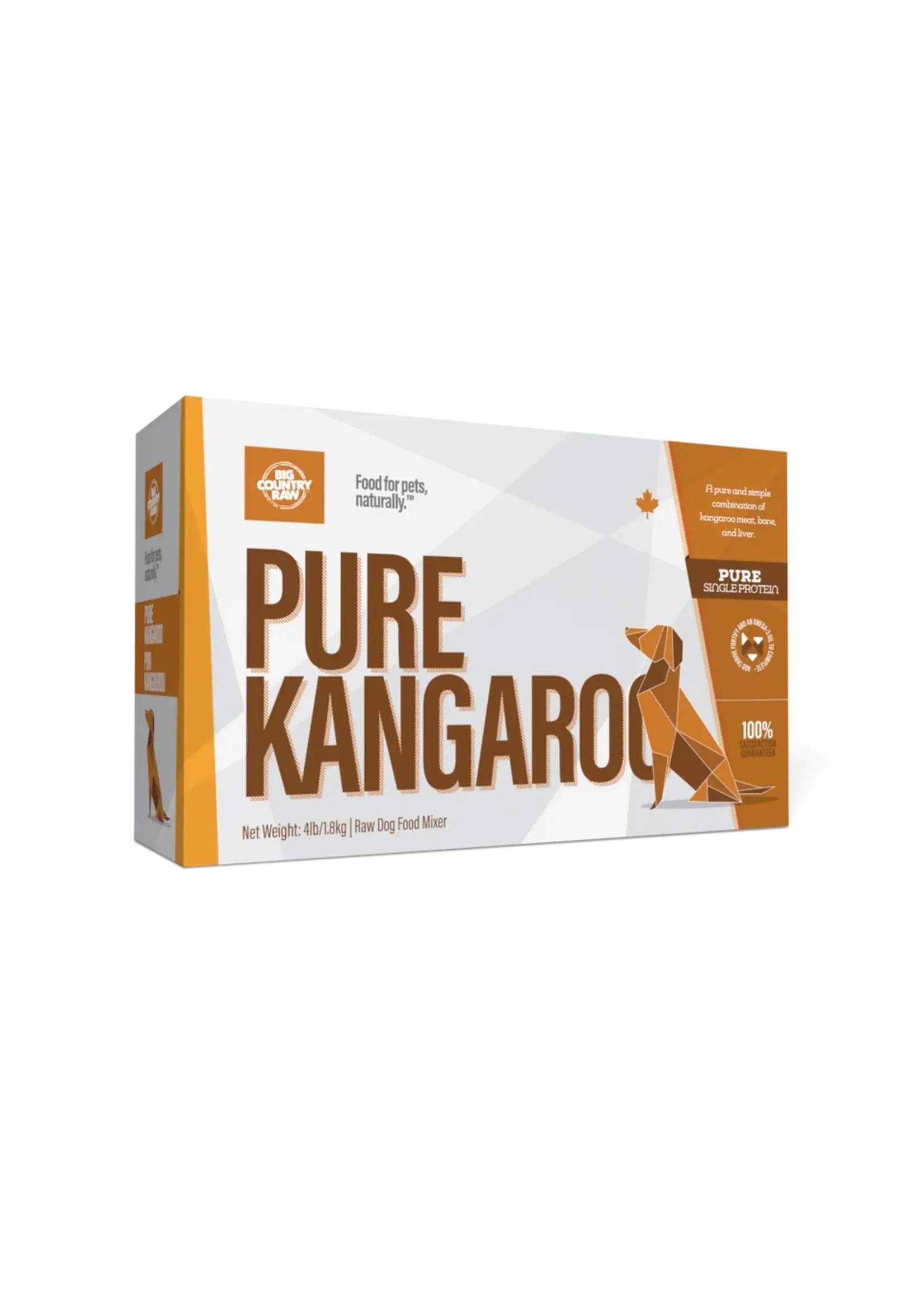 BIG COUNTRY RAW BCR PUR KANGOUROU 4 X 1 LB