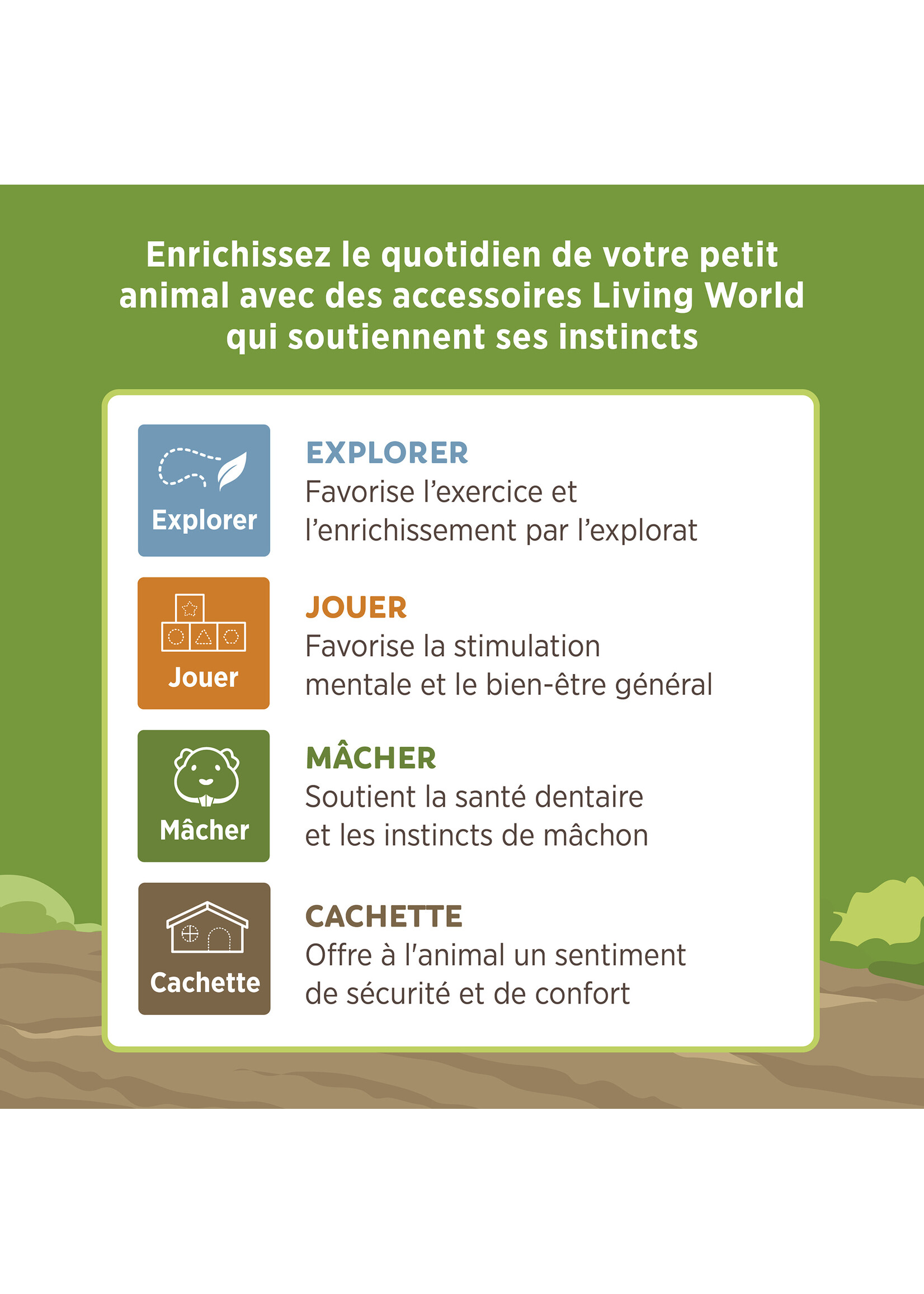 LIVING WORLD LIVING WORLD CACHETTE COMESTIBLE TRONC D'ARBRE VERT 170 G