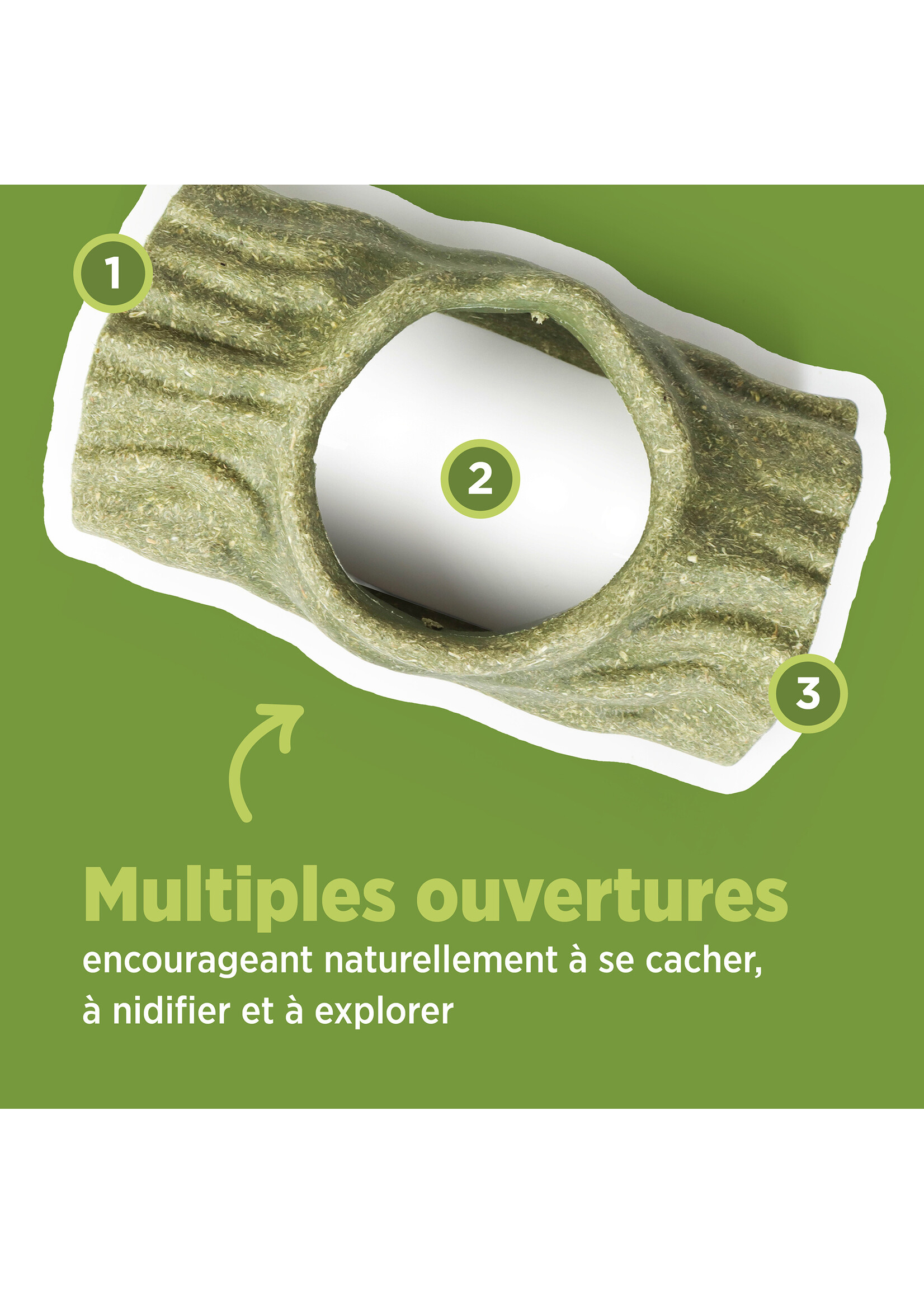 LIVING WORLD LIVING WORLD CACHETTE COMESTIBLE TRONC D'ARBRE VERT 170 G