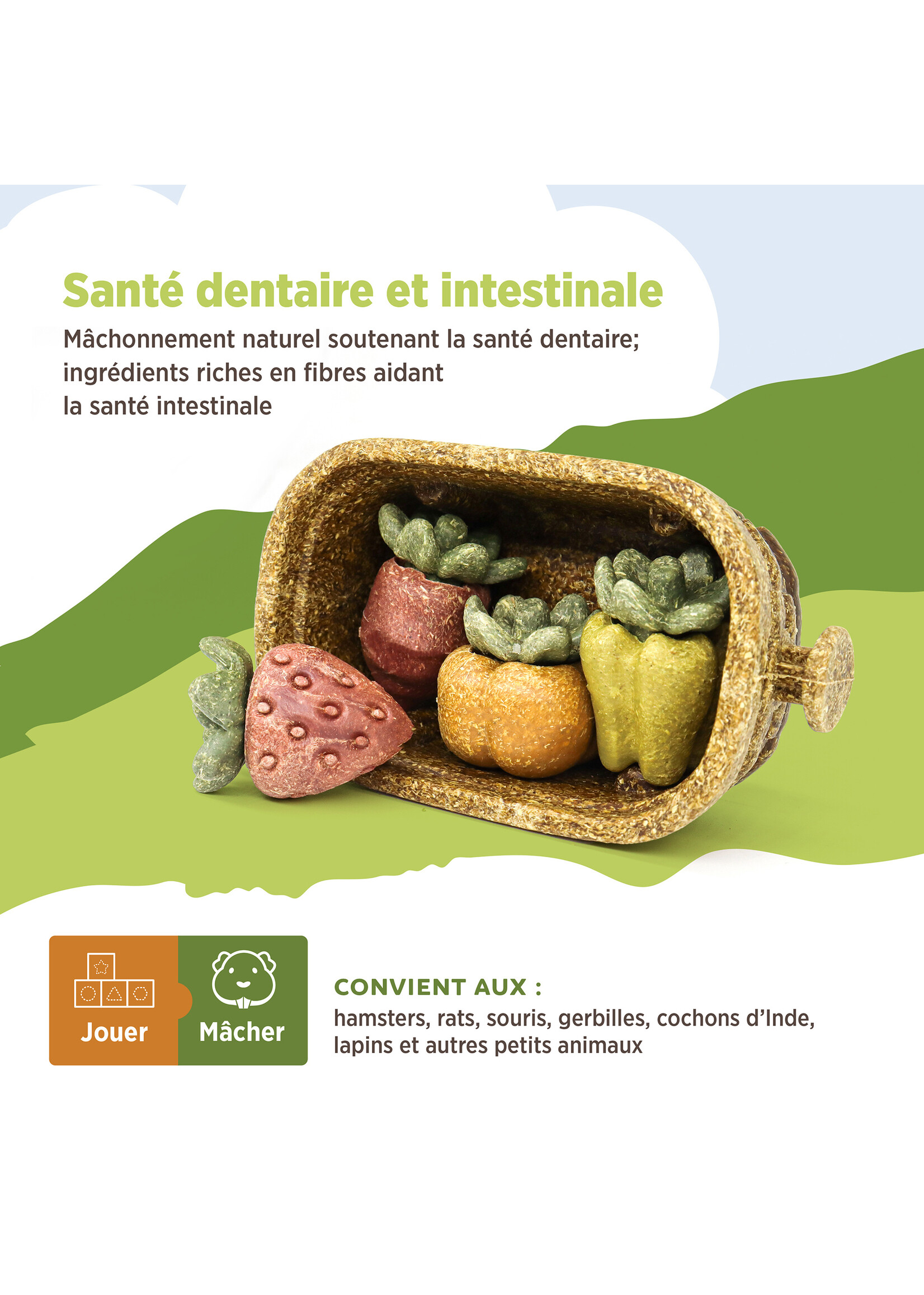 LIVING WORLD LIVING WORLD JOUET À MÂCHER PANIER DE RÉCOLTE 158 G