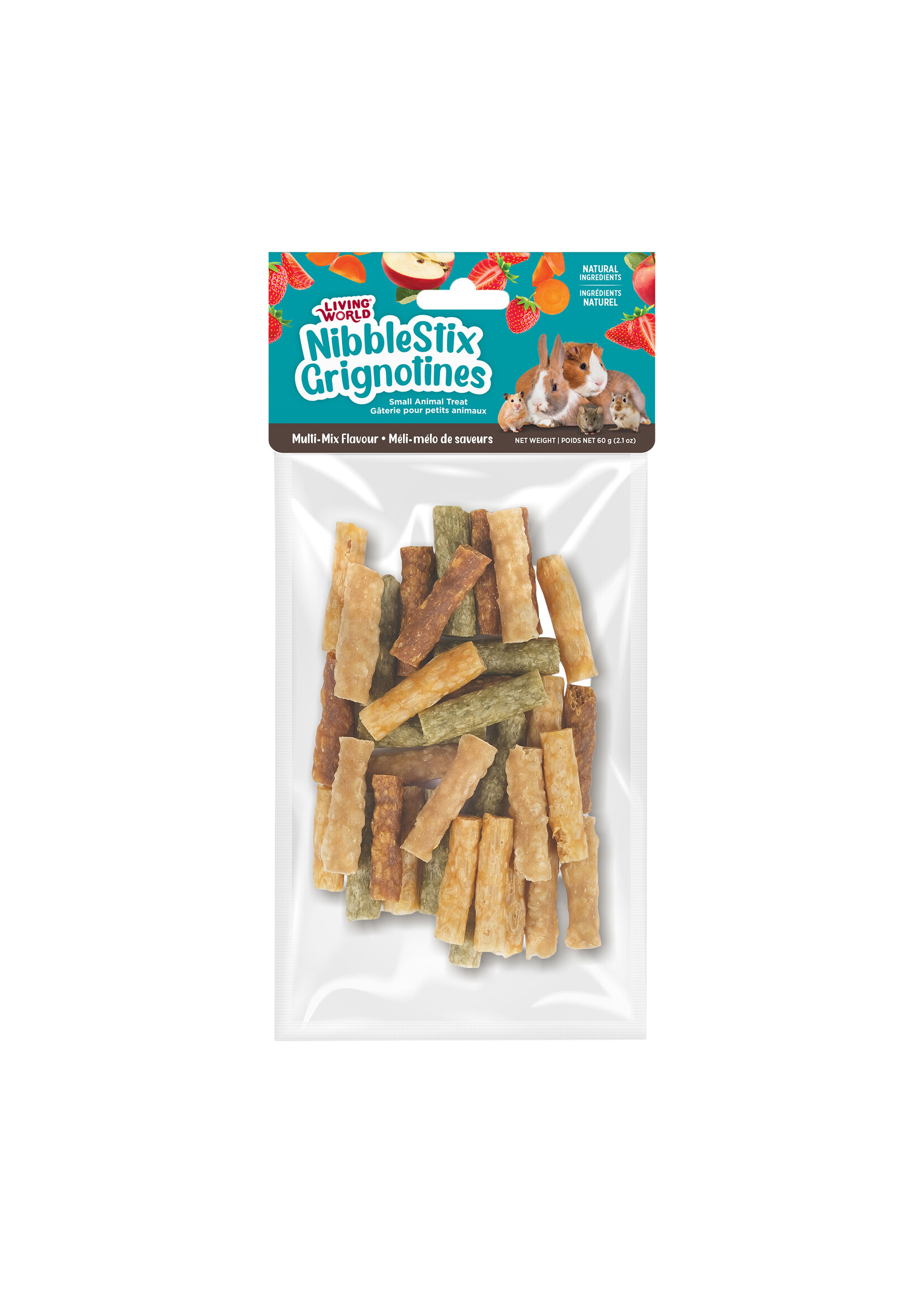 LIVING WORLD LIVING WORLD GÂTERIES POUR PETITS ANIMAUX MÉLANGE DE SAVEURS 75 G