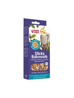 LIVING WORLD LIVING WORLD GÂTERIES POUR CALOPSITTES BÂTONNETS AUX NOIX PAQUET DE 2