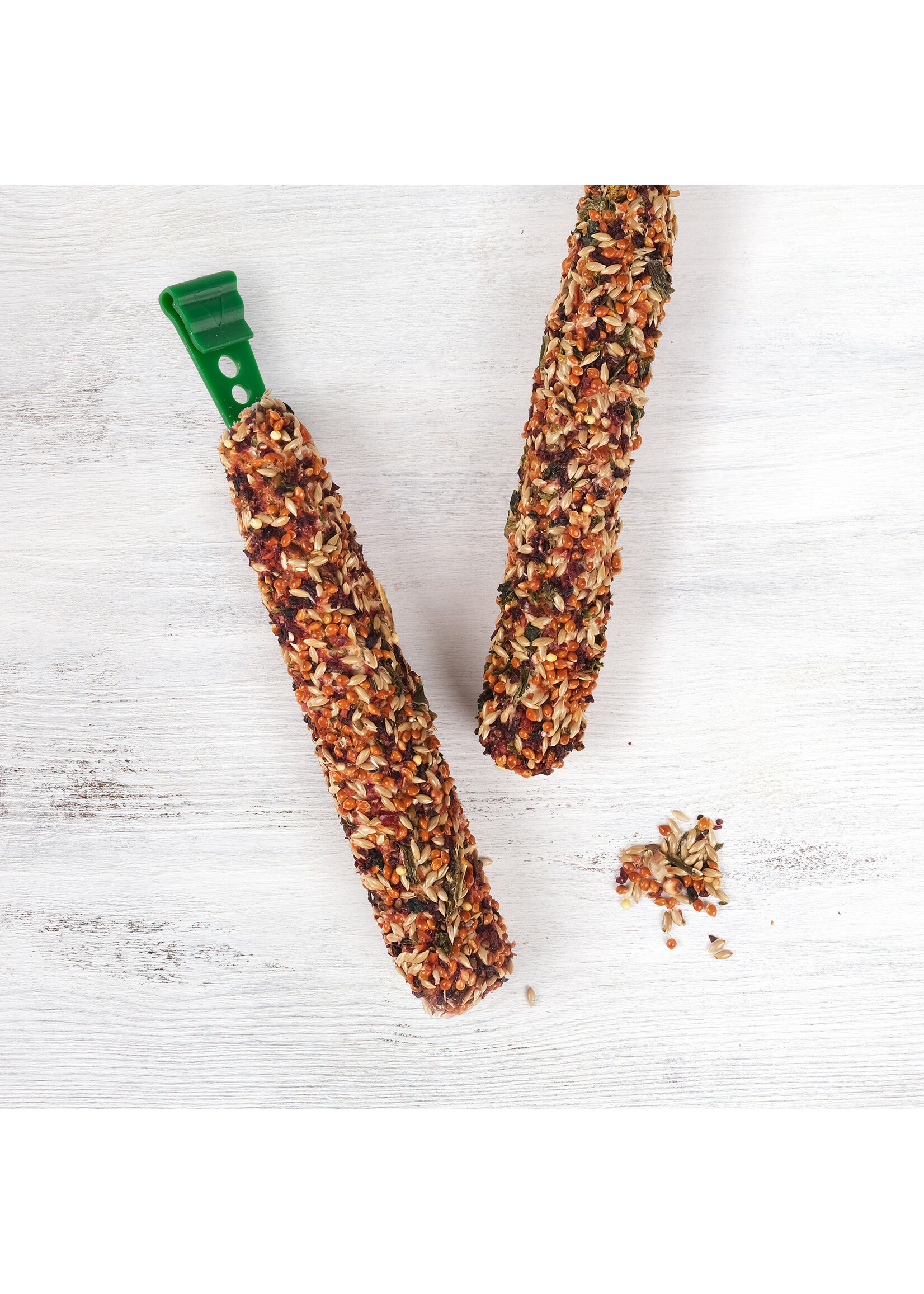 LIVING WORLD LIVING WORLD GÂTERIES POUR PERROQUETS BÂTONNETS AUX LÉGUMES PAQUET DE 2