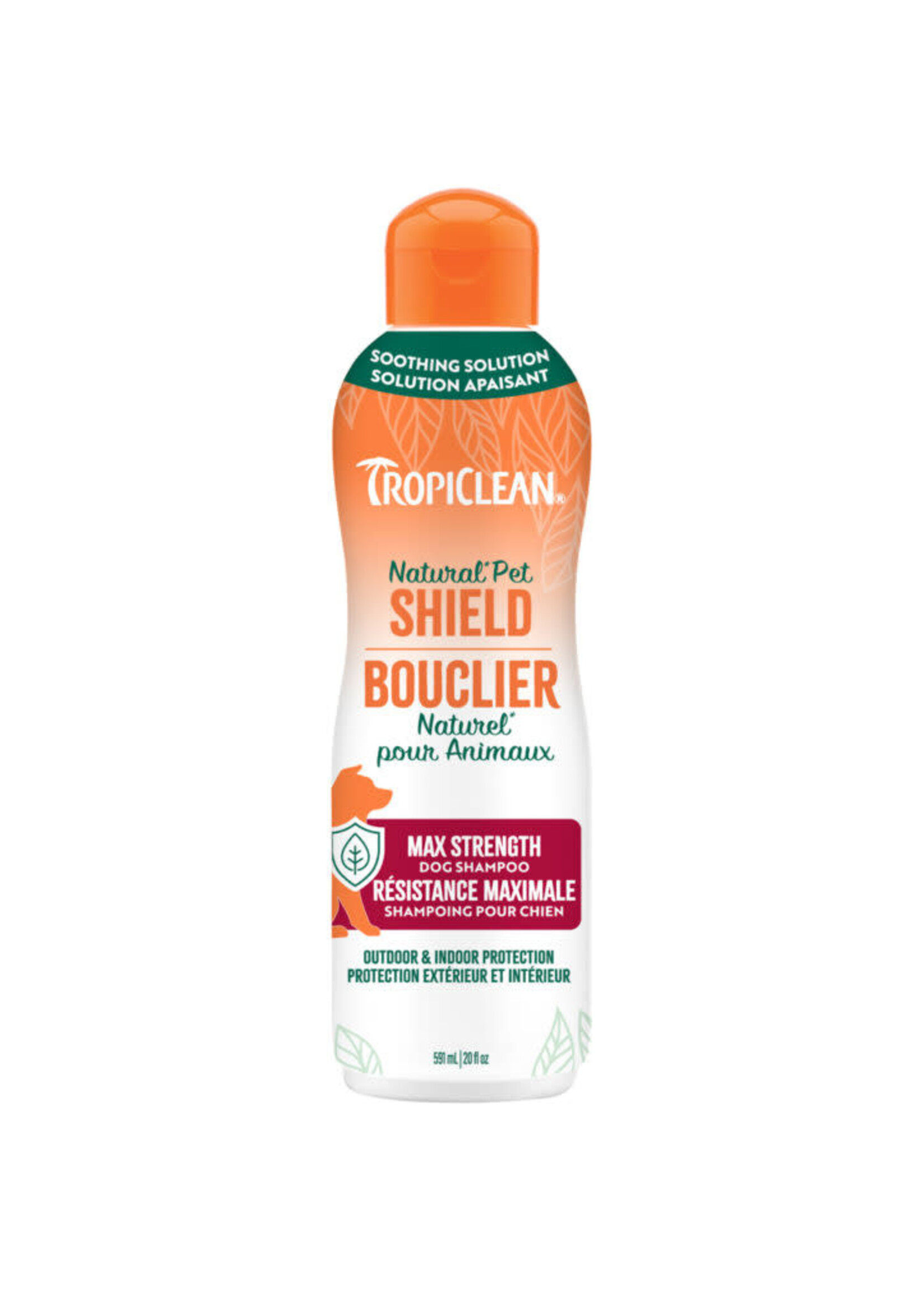 TROPICLEAN POUR CHIEN BOUCLIER CONTRE PUCES, TIQUES ET MOUSTIQUES SHAMPOING  591 ML