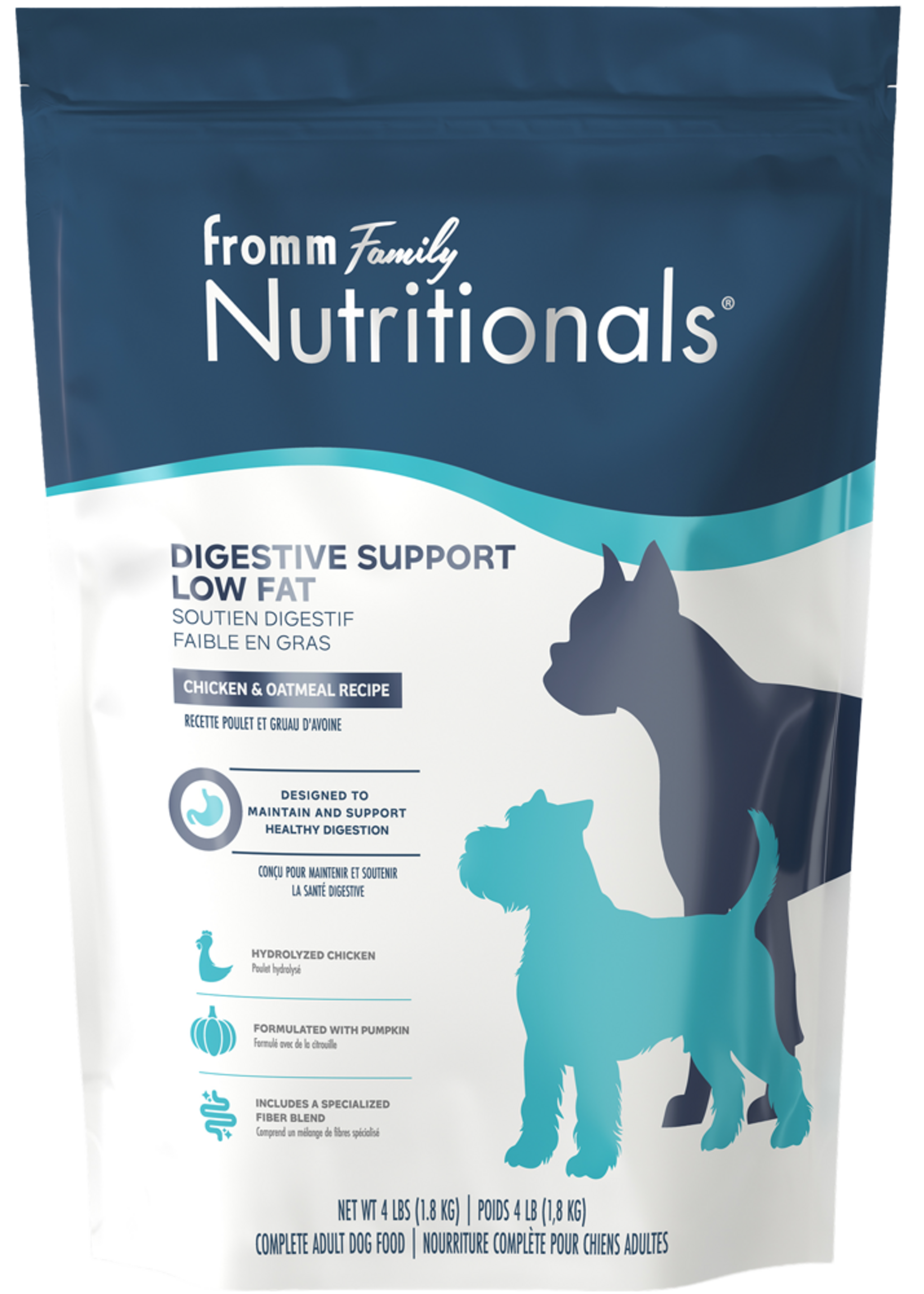 FROMM FROMM CHIEN DIGESTIF FAIBLE EN GRAS POULET ET GRUAU D'AVOINE