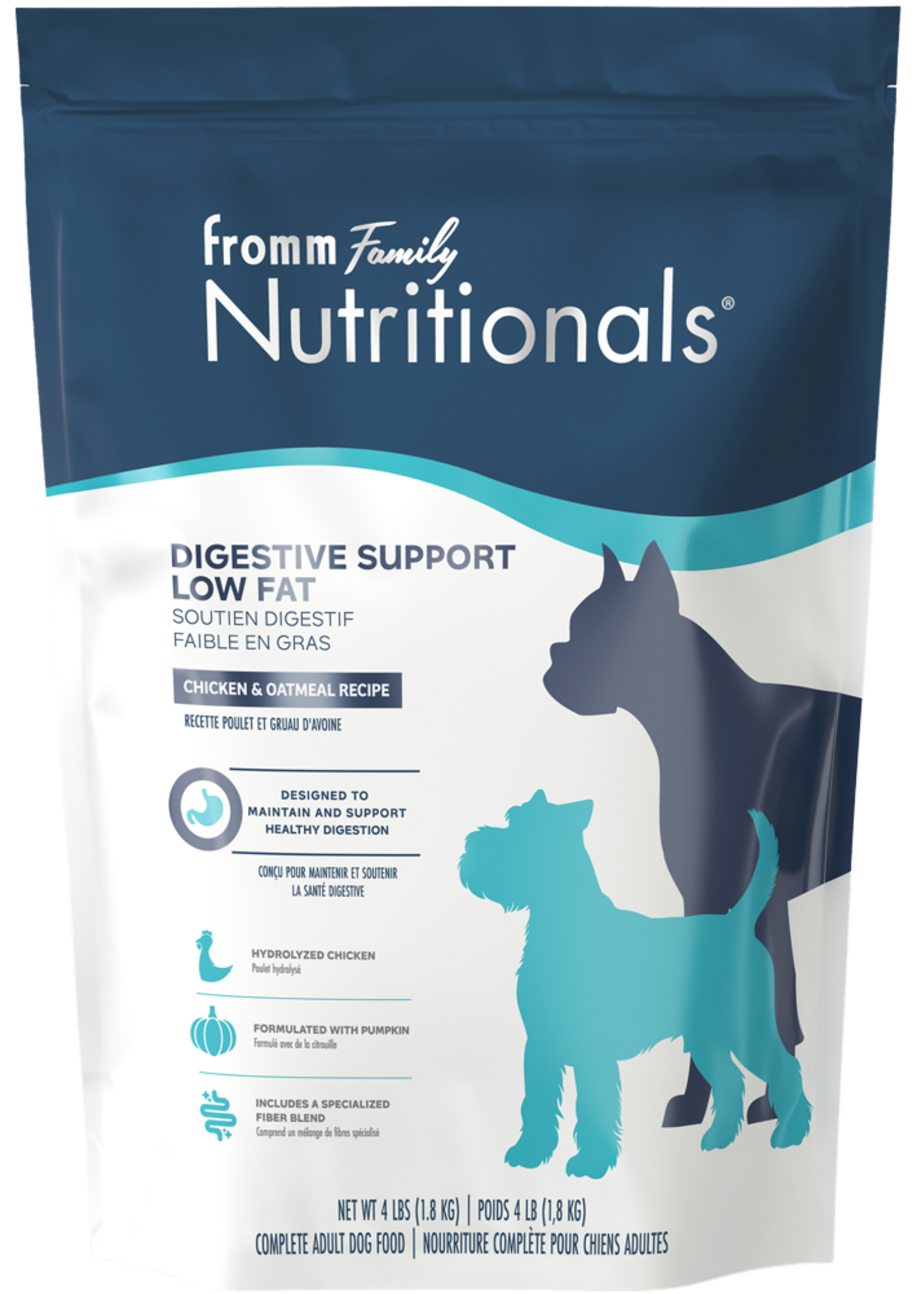 FROMM FROMM CHIEN DIGESTIF FAIBLE EN GRAS POULET ET GRUAU D'AVOINE