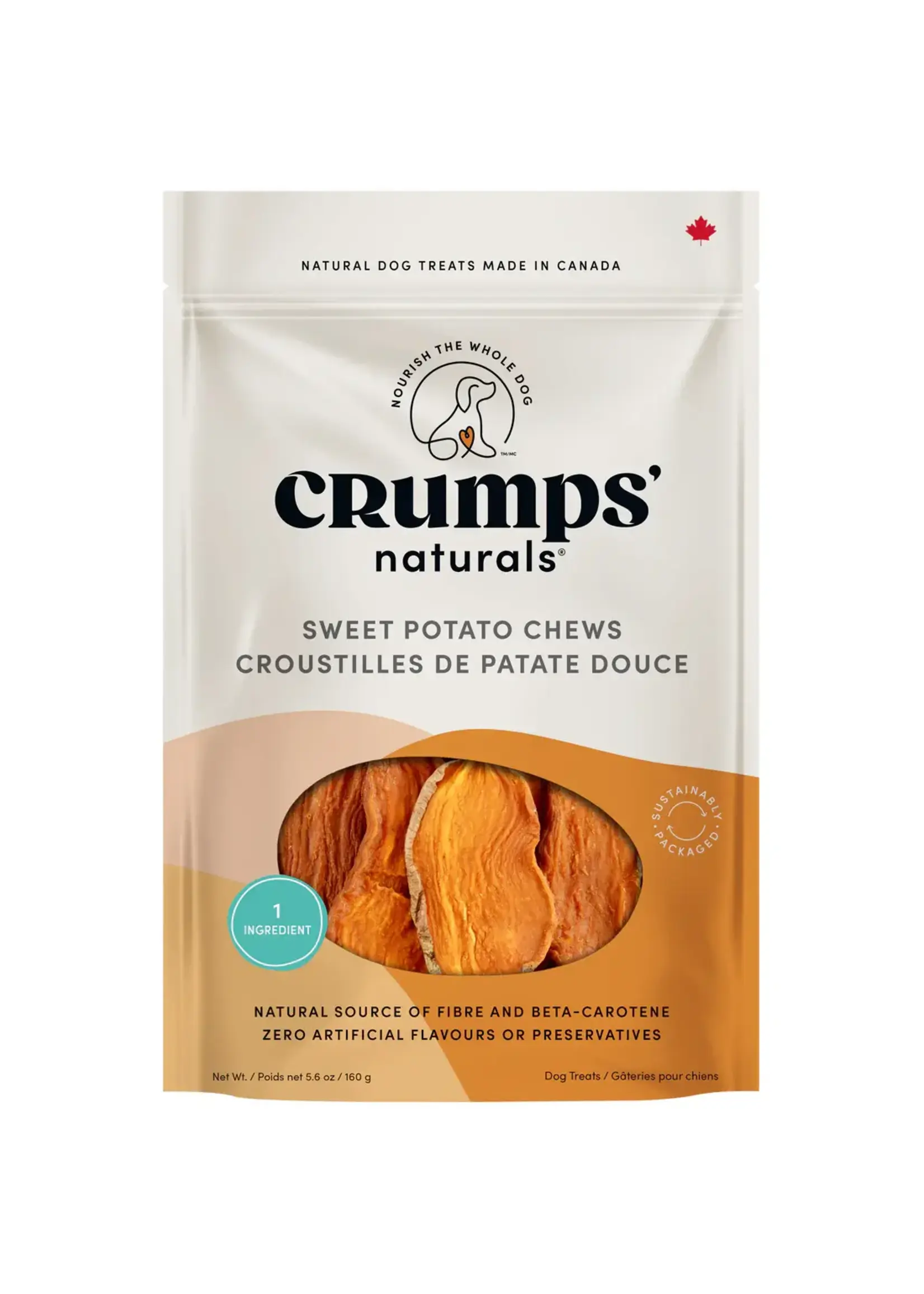 CRUMPS NATUREL CROUSTILLES DE PATATE DOUCE 330 G