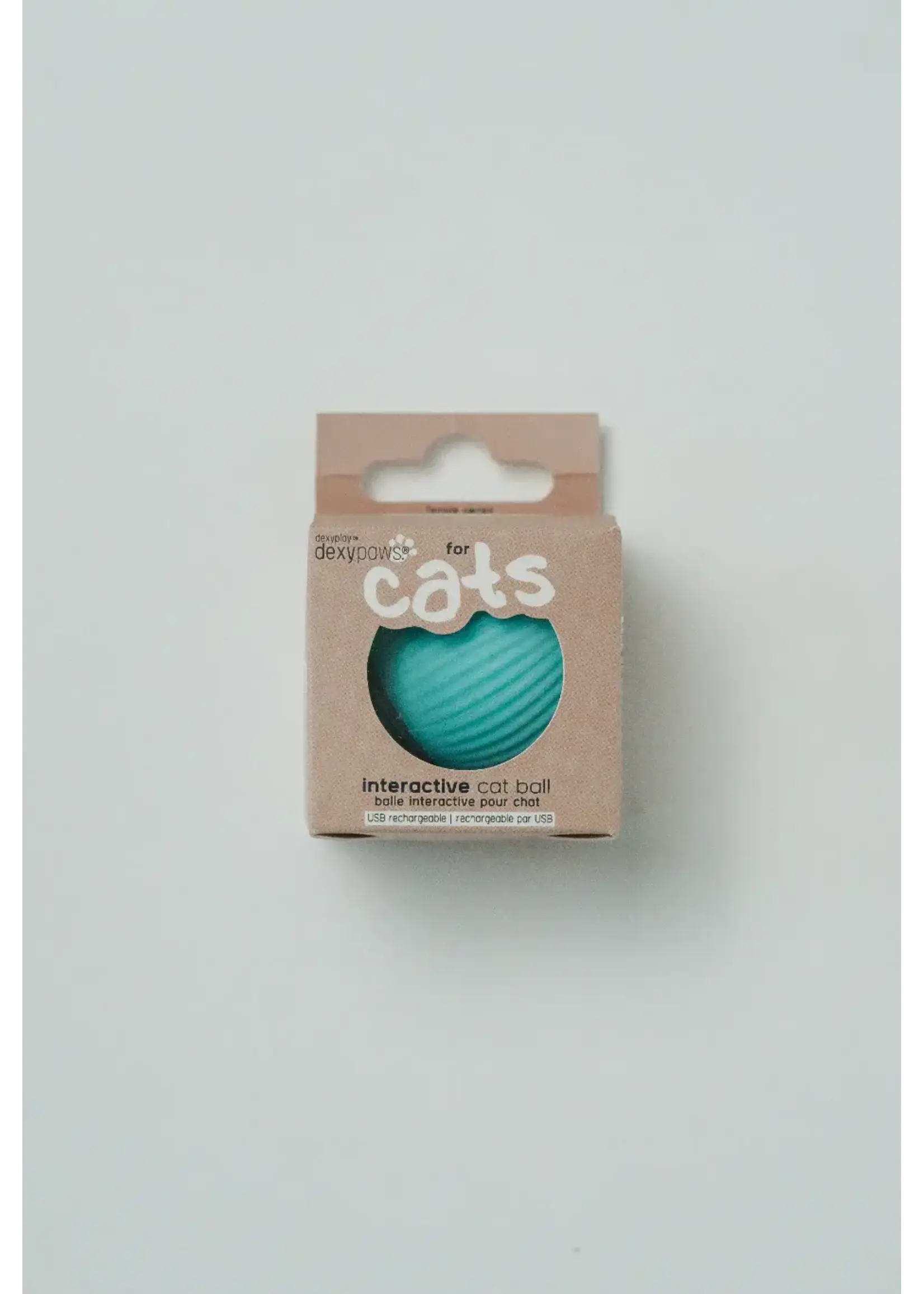 DEXYPAWS JOUET INTERACTIF POUR CHAT BOULE ROTATIVE