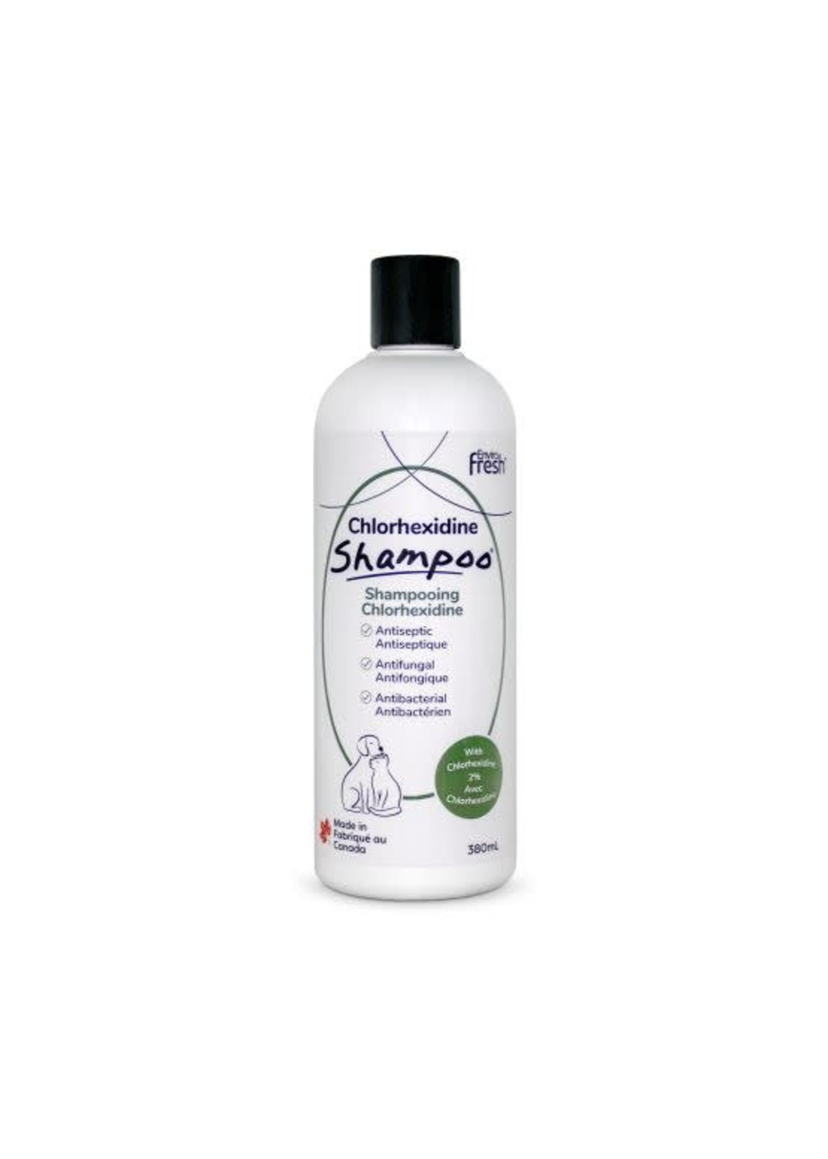 ENVIROFRESH SHAMPOING POUR CHIEN ANTI-DÉMENGEAISON CHLORHEXIDINE 380 ML